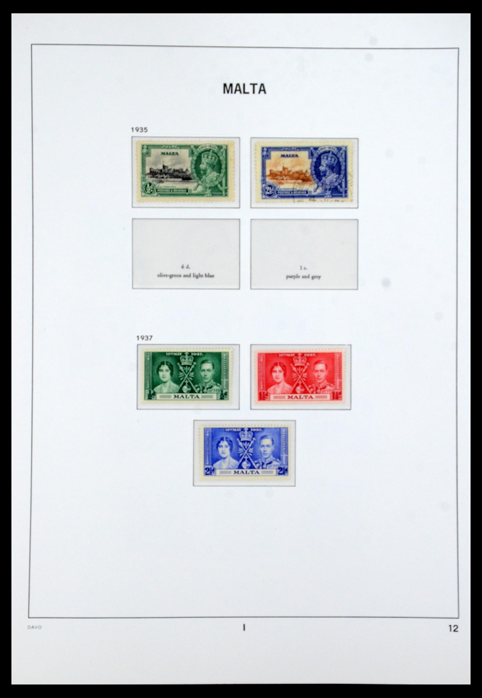 36233 021 - Stamp collection 36233 Gibraltar and Malta 1884-1964.