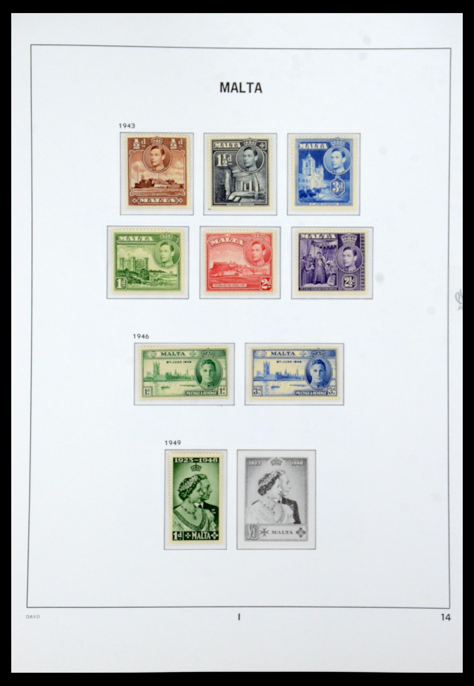 36233 023 - Stamp collection 36233 Gibraltar and Malta 1884-1964.