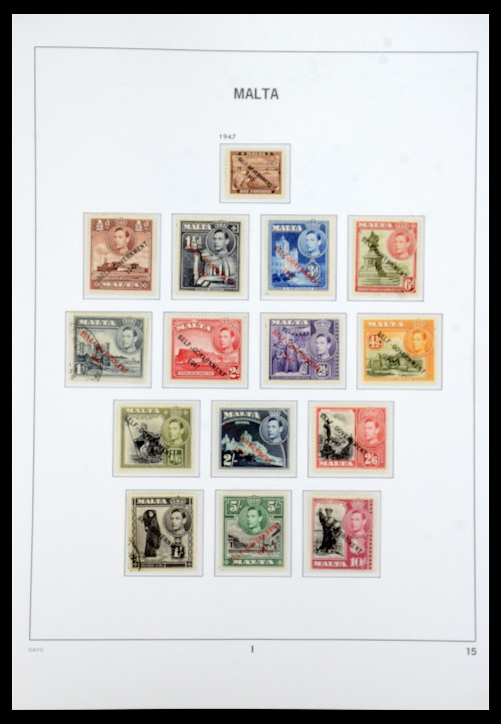 36233 024 - Stamp collection 36233 Gibraltar and Malta 1884-1964.