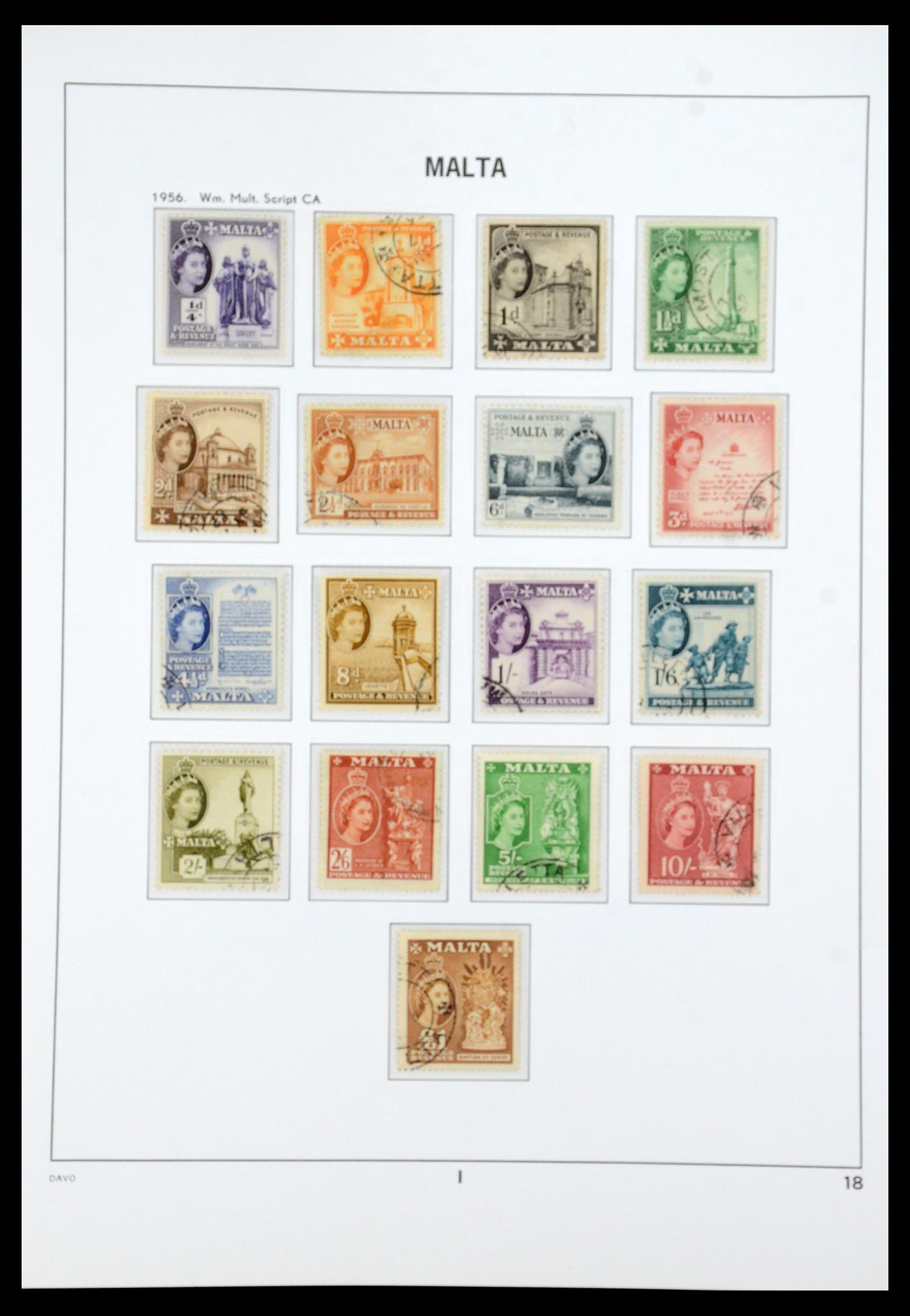 36233 027 - Stamp collection 36233 Gibraltar and Malta 1884-1964.