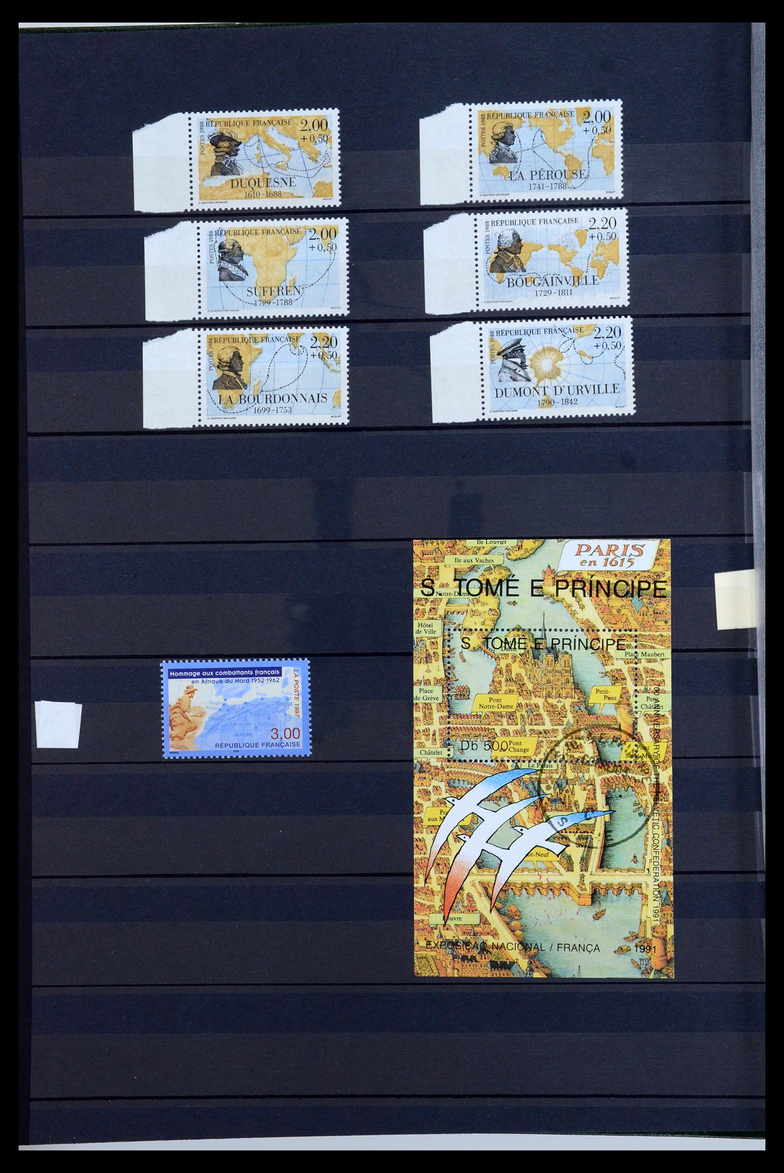 36238 004 - Postzegelverzameling 36238 Motief landkaarten 1900-2000.