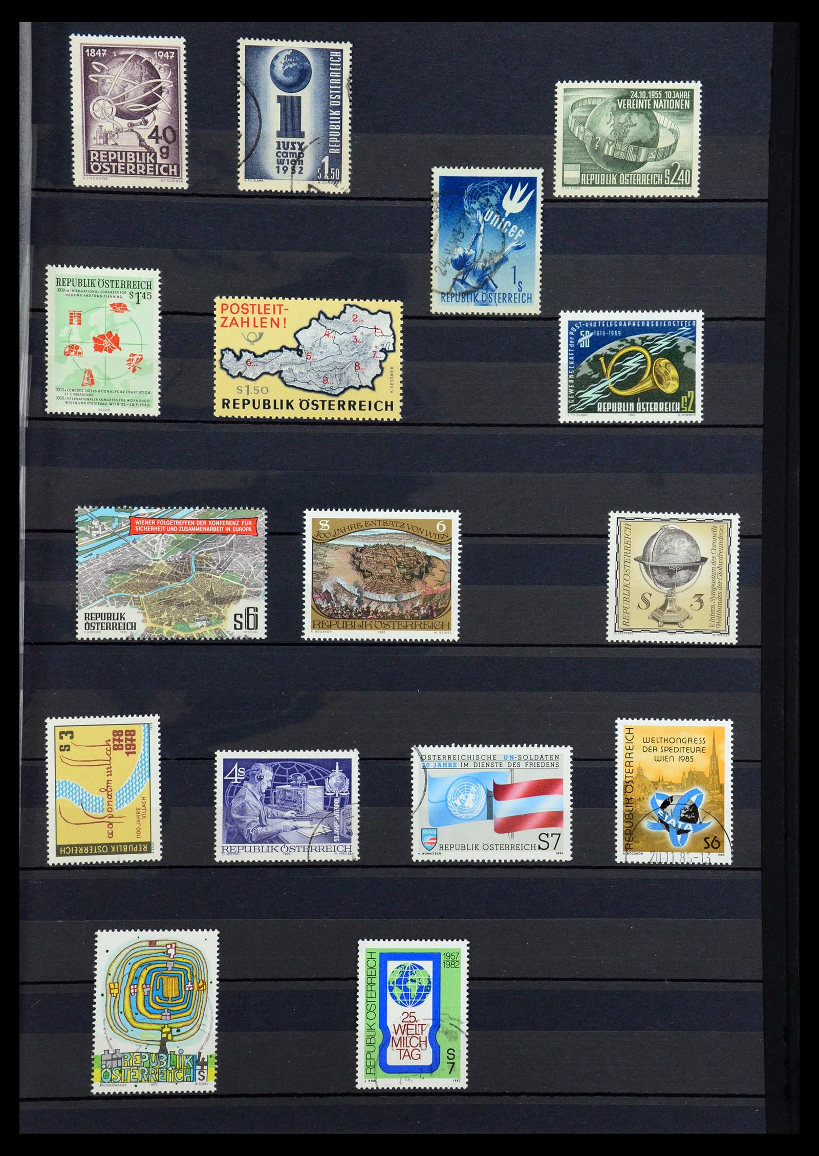 36238 019 - Postzegelverzameling 36238 Motief landkaarten 1900-2000.