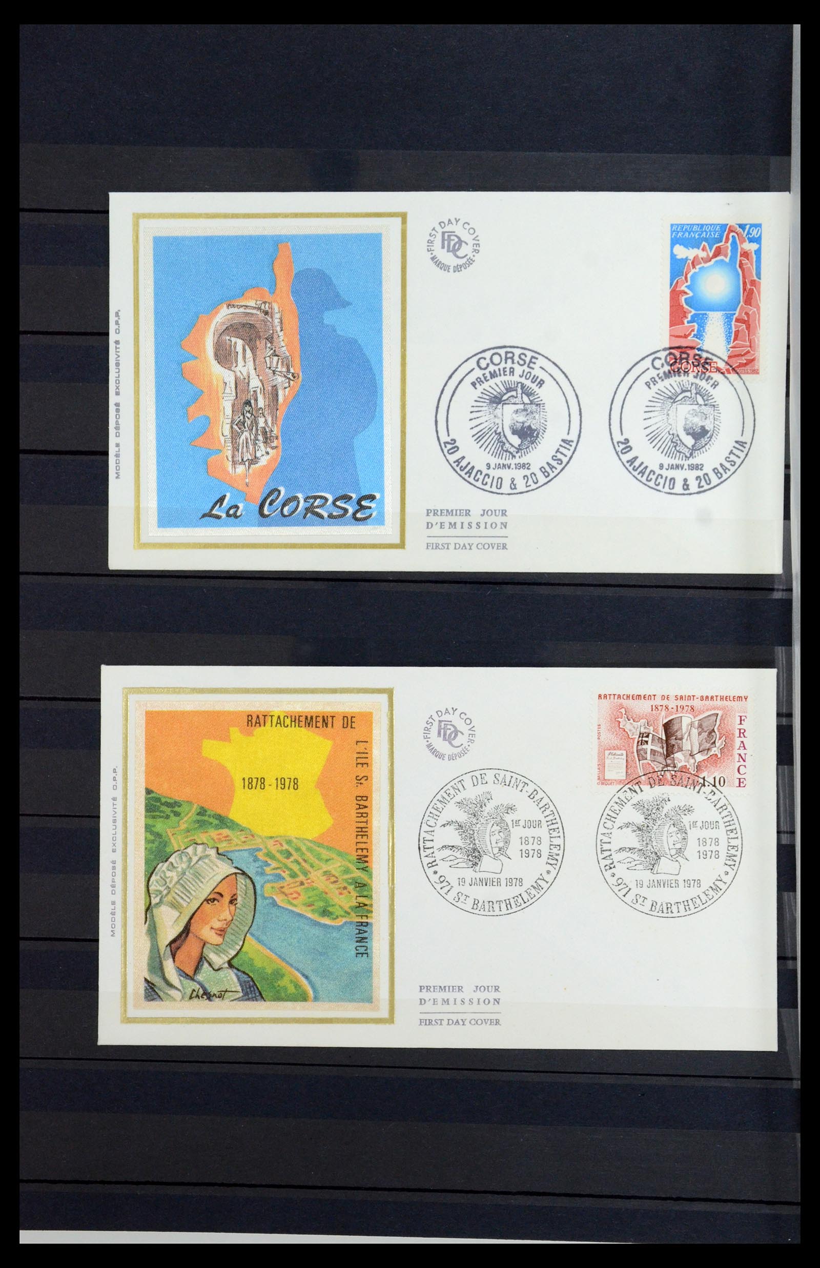 36238 020 - Postzegelverzameling 36238 Motief landkaarten 1900-2000.