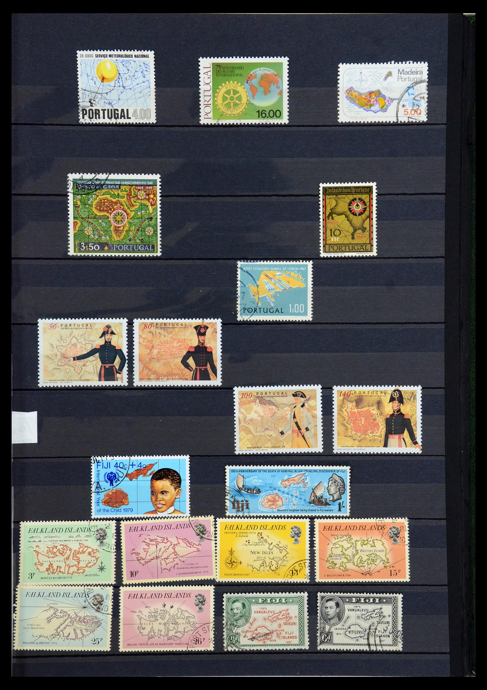 36238 023 - Postzegelverzameling 36238 Motief landkaarten 1900-2000.