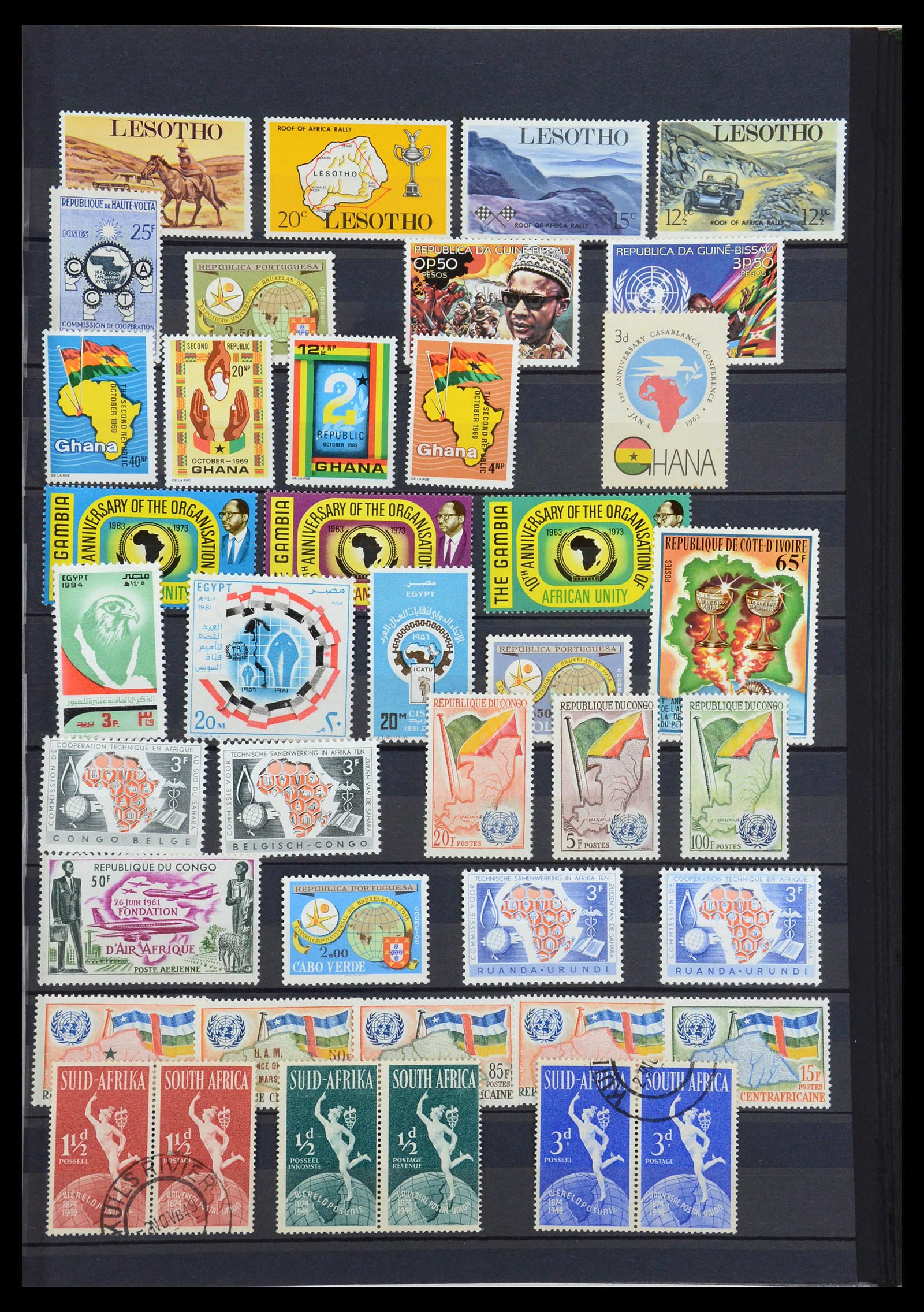 36238 025 - Postzegelverzameling 36238 Motief landkaarten 1900-2000.