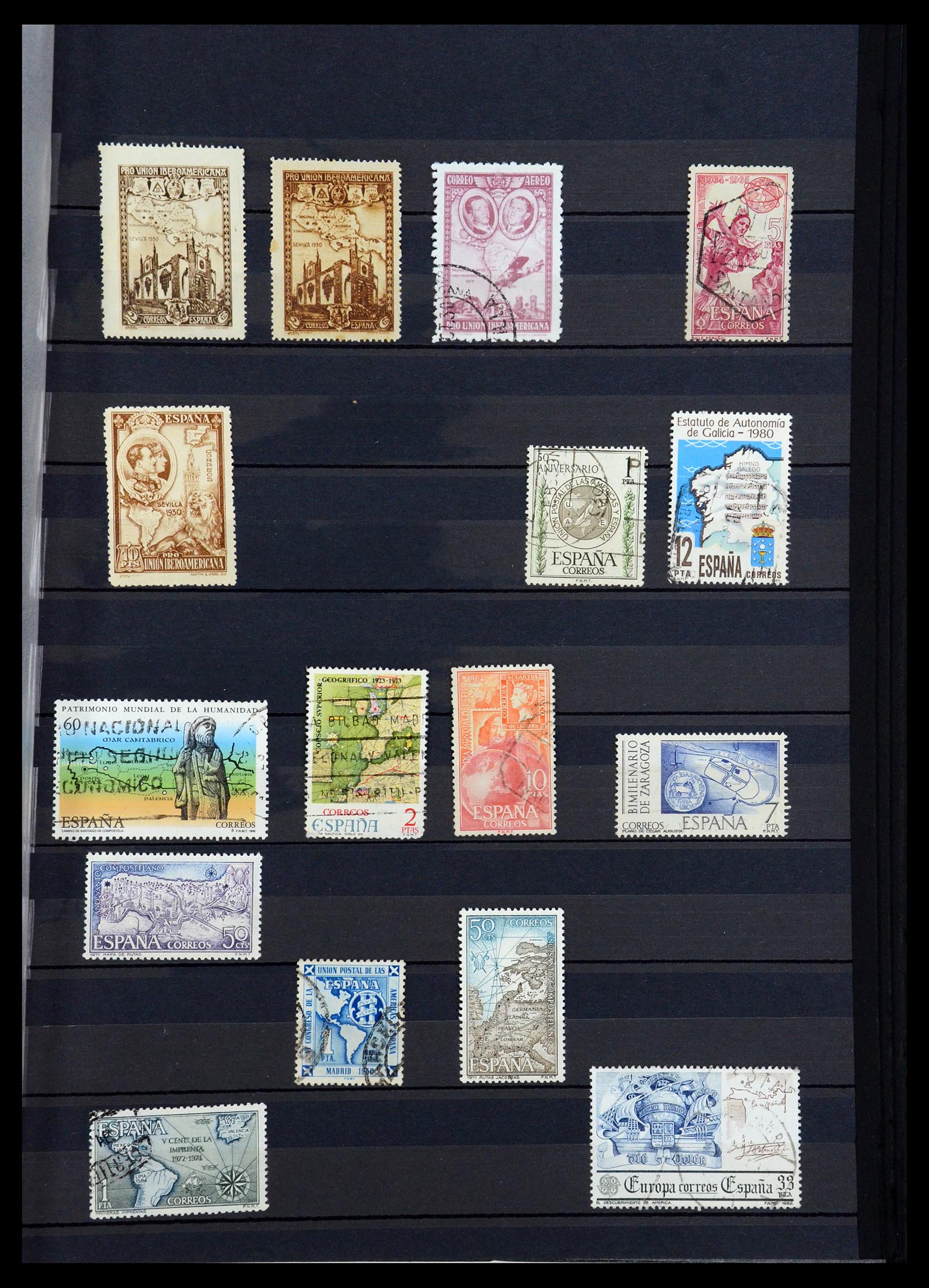 36238 027 - Postzegelverzameling 36238 Motief landkaarten 1900-2000.