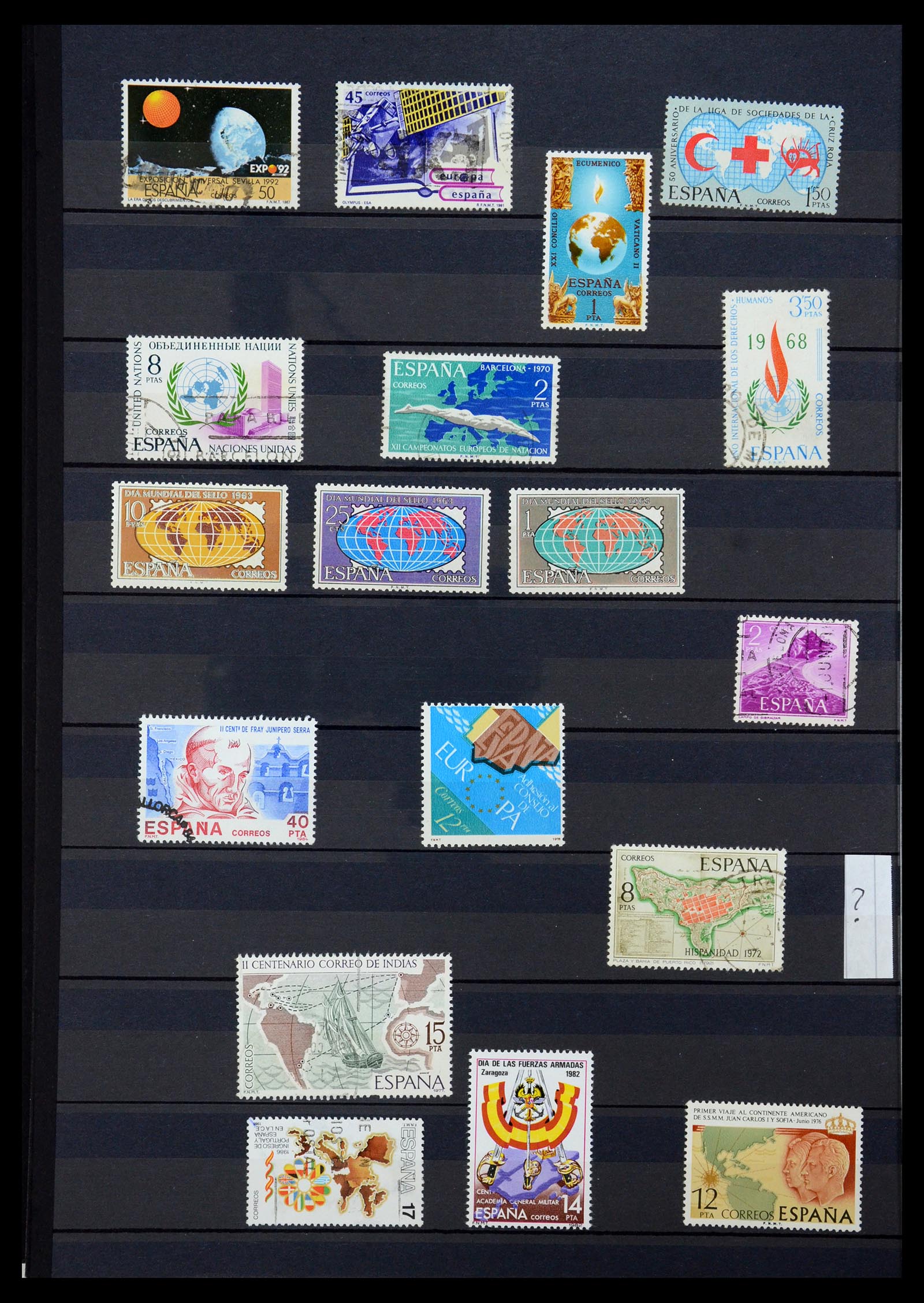36238 028 - Postzegelverzameling 36238 Motief landkaarten 1900-2000.