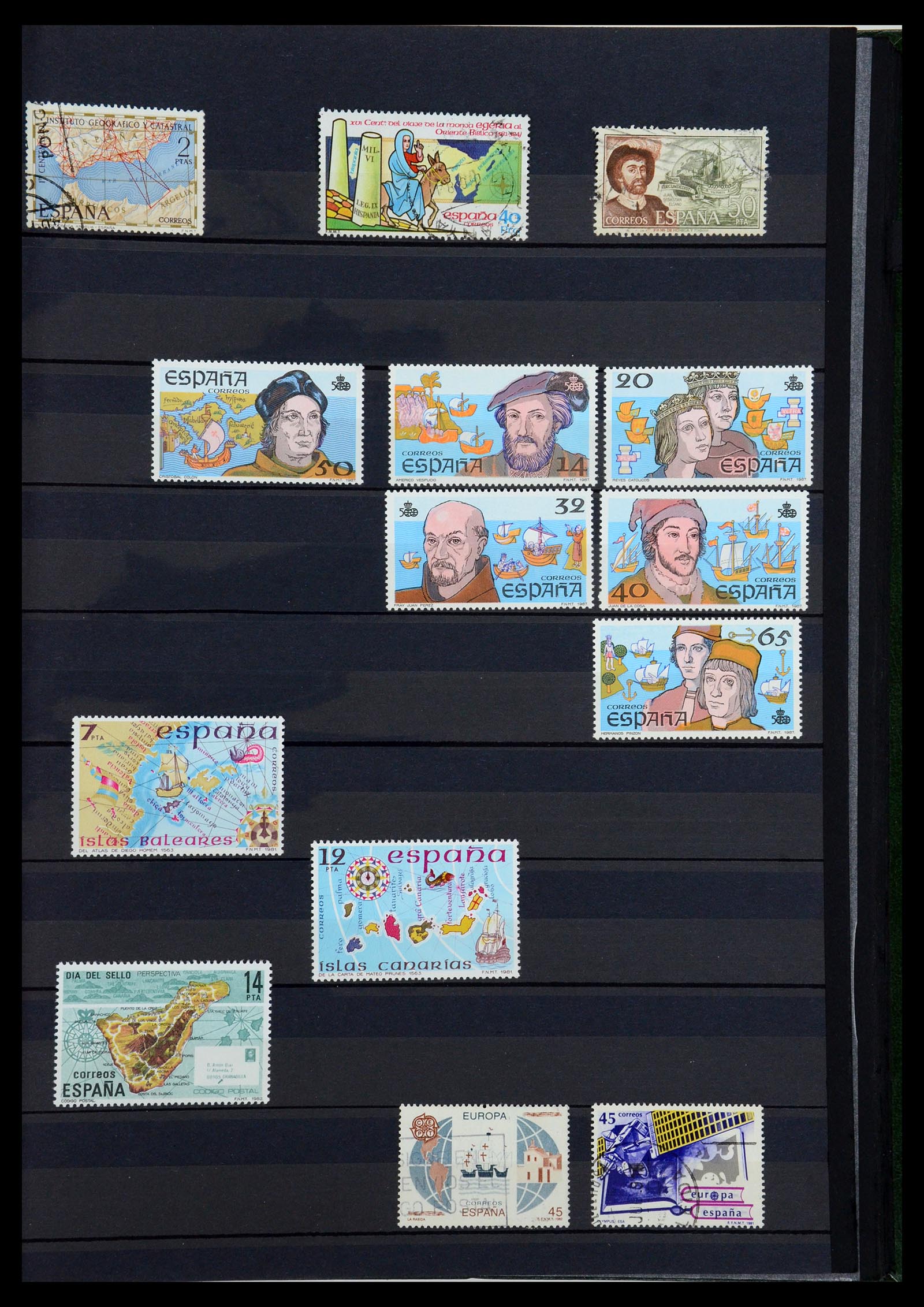36238 029 - Postzegelverzameling 36238 Motief landkaarten 1900-2000.