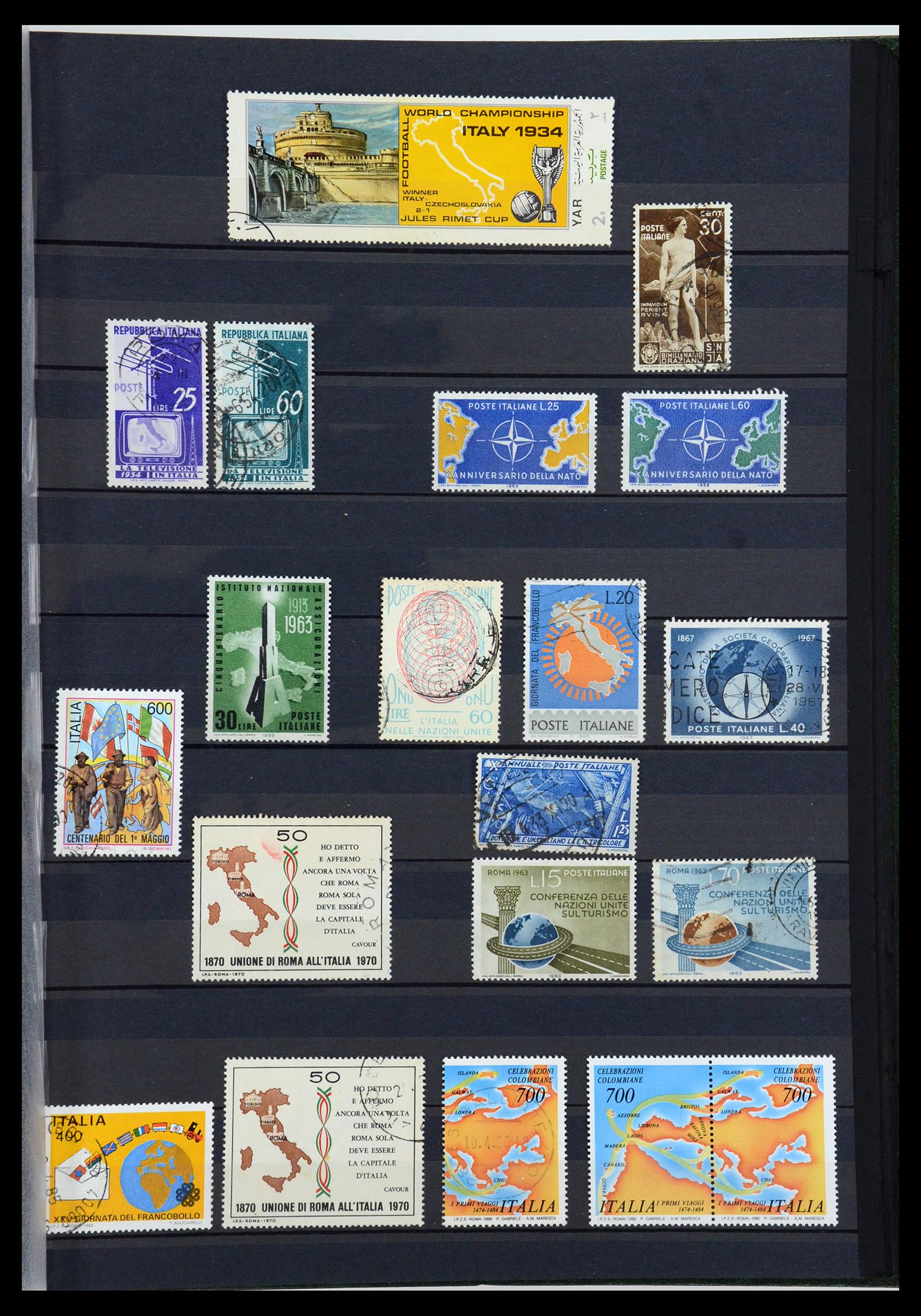 36238 033 - Postzegelverzameling 36238 Motief landkaarten 1900-2000.