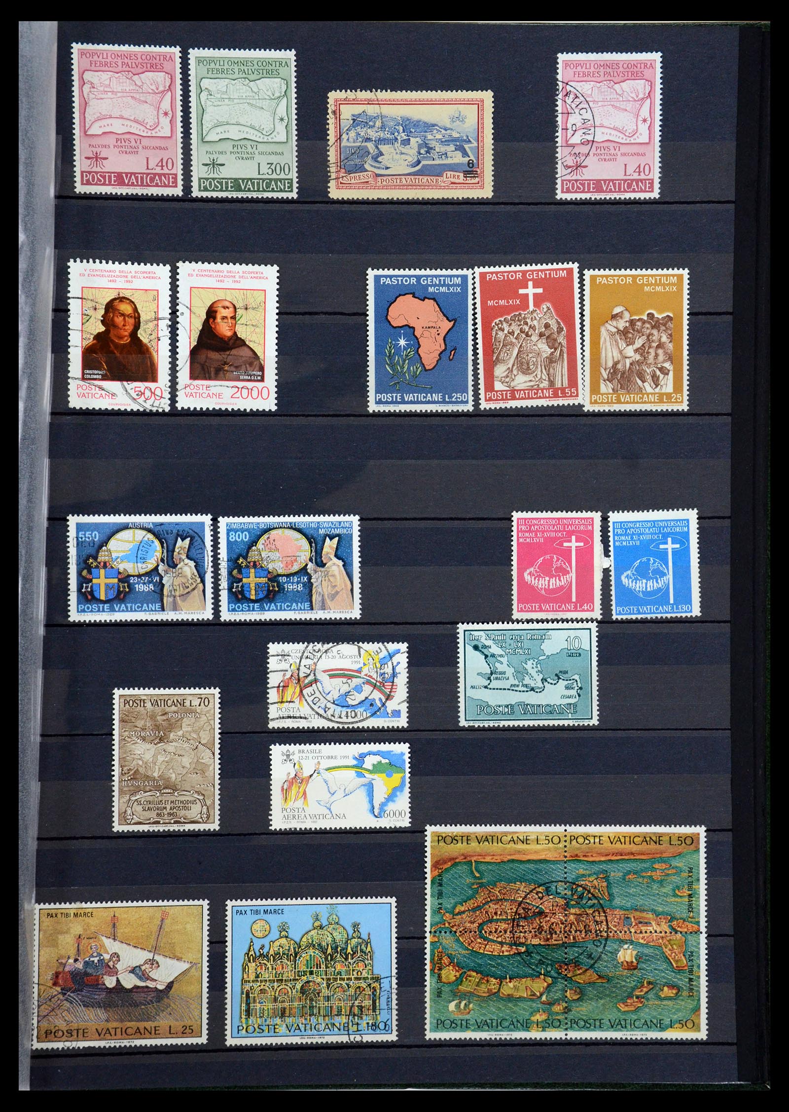 36238 035 - Postzegelverzameling 36238 Motief landkaarten 1900-2000.