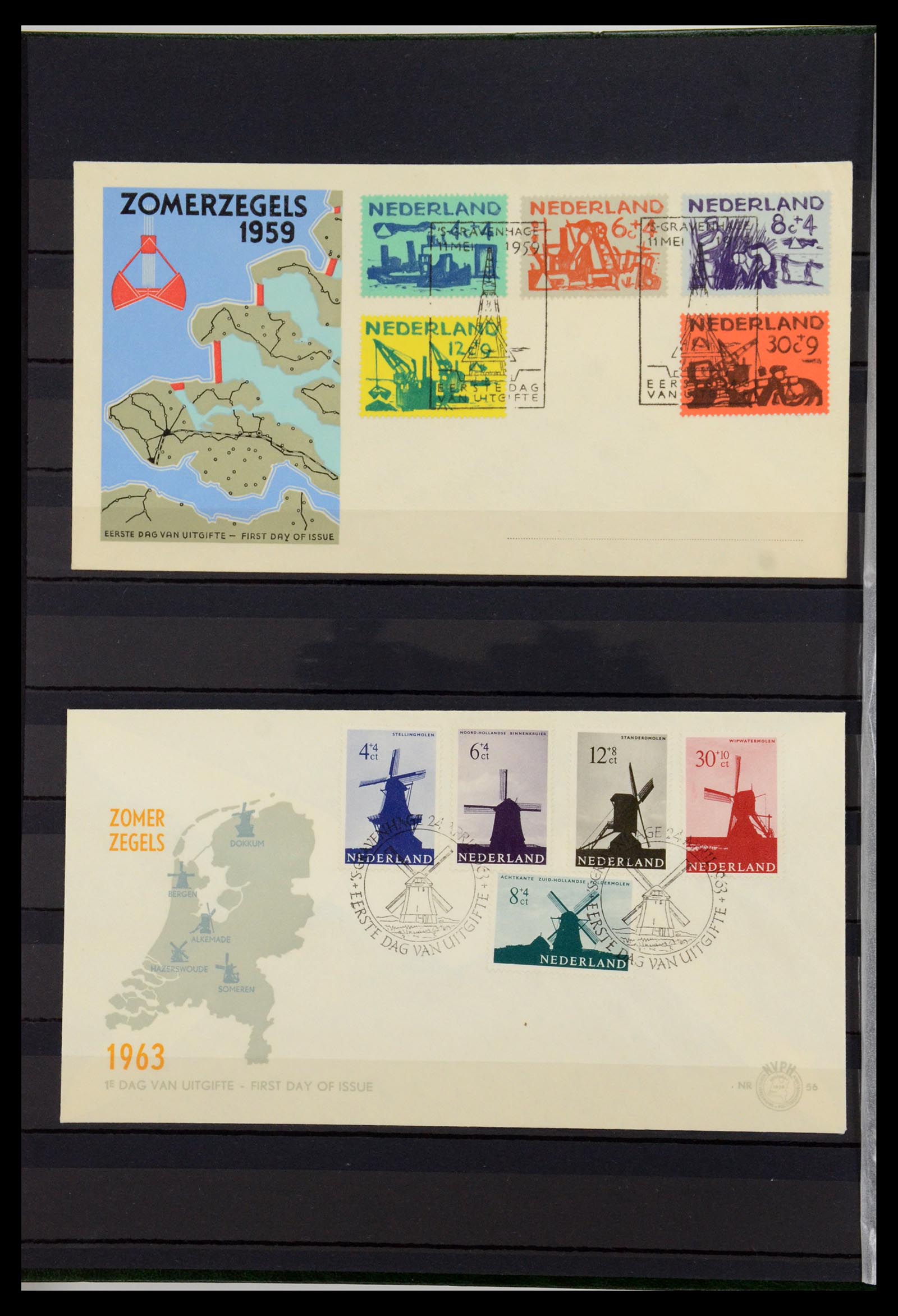 36238 050 - Postzegelverzameling 36238 Motief landkaarten 1900-2000.