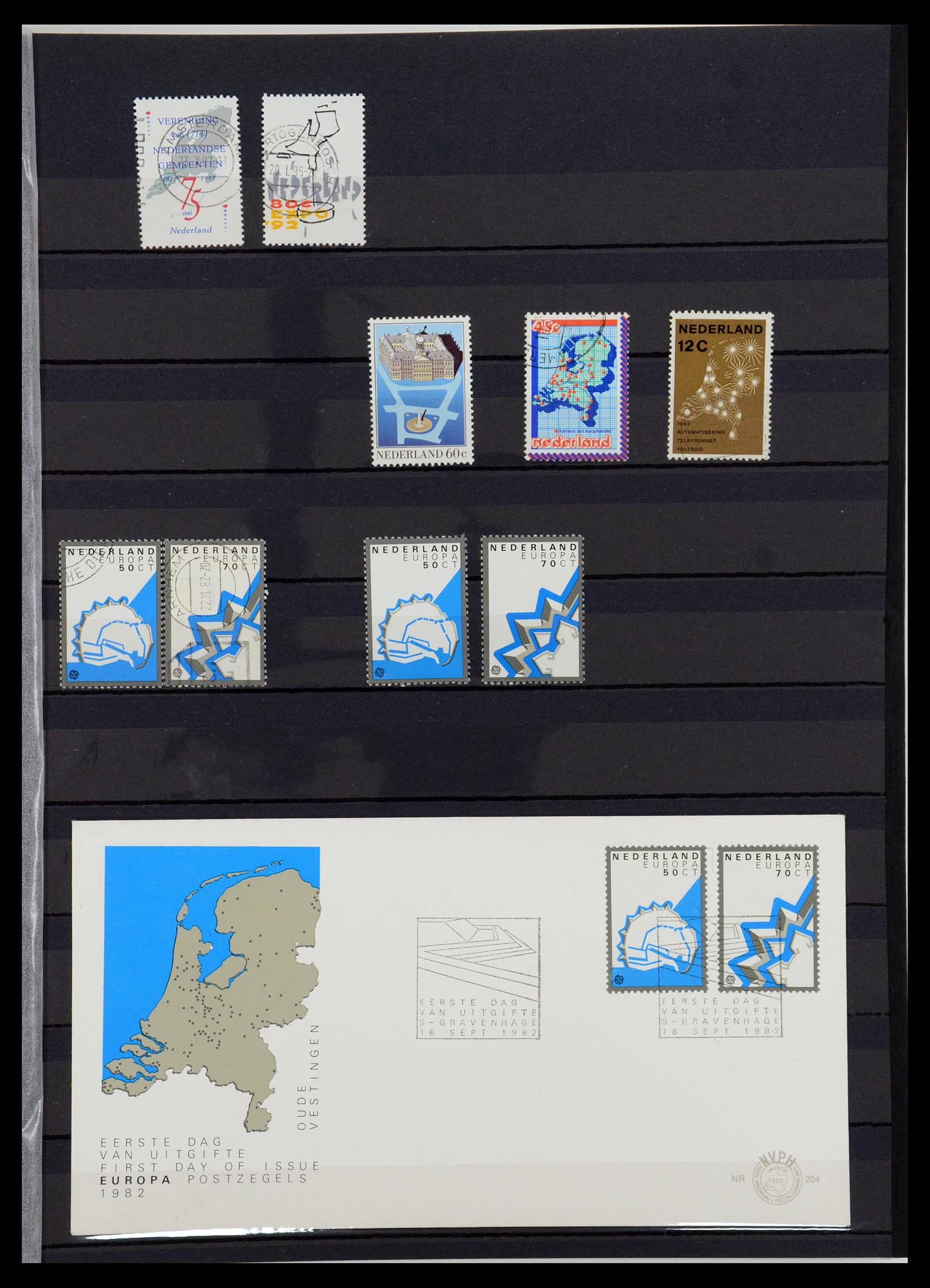 36238 053 - Postzegelverzameling 36238 Motief landkaarten 1900-2000.