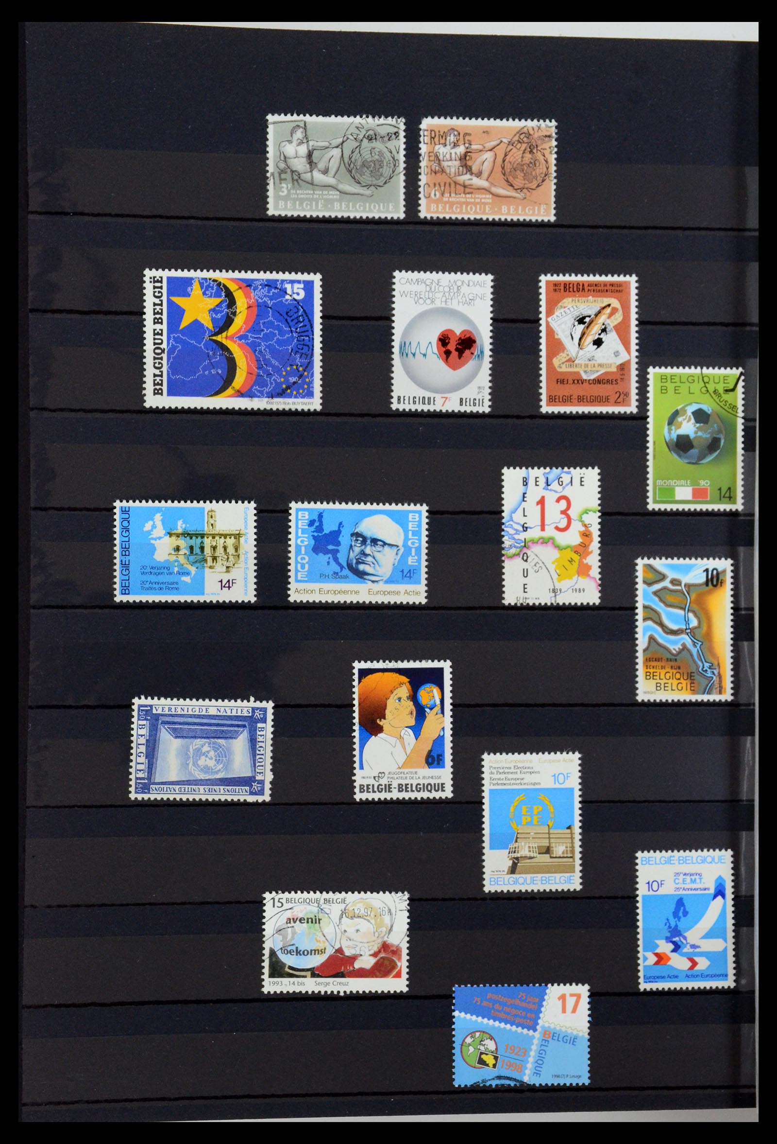 36238 068 - Postzegelverzameling 36238 Motief landkaarten 1900-2000.