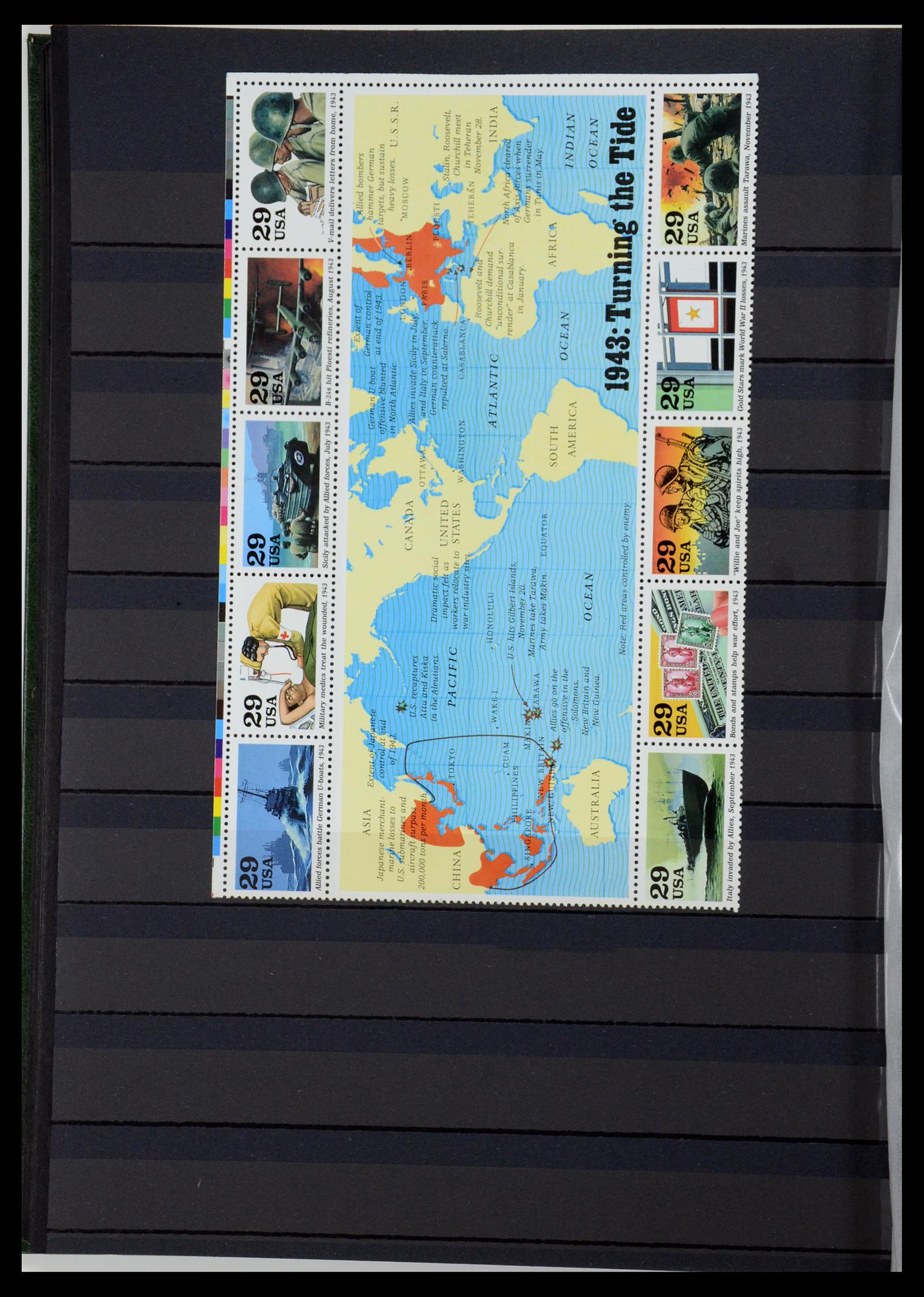 36238 070 - Postzegelverzameling 36238 Motief landkaarten 1900-2000.