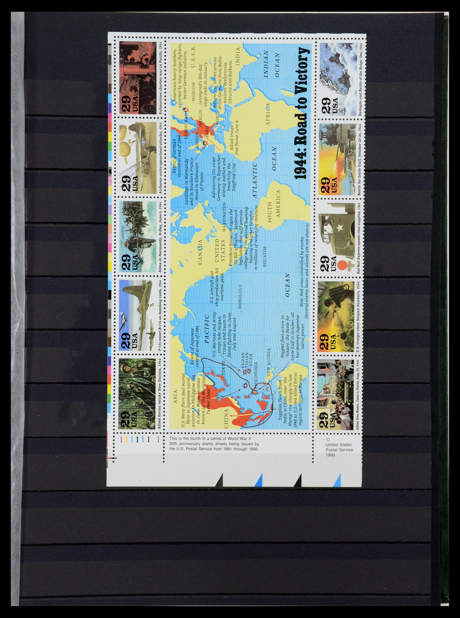 36238 071 - Postzegelverzameling 36238 Motief landkaarten 1900-2000.