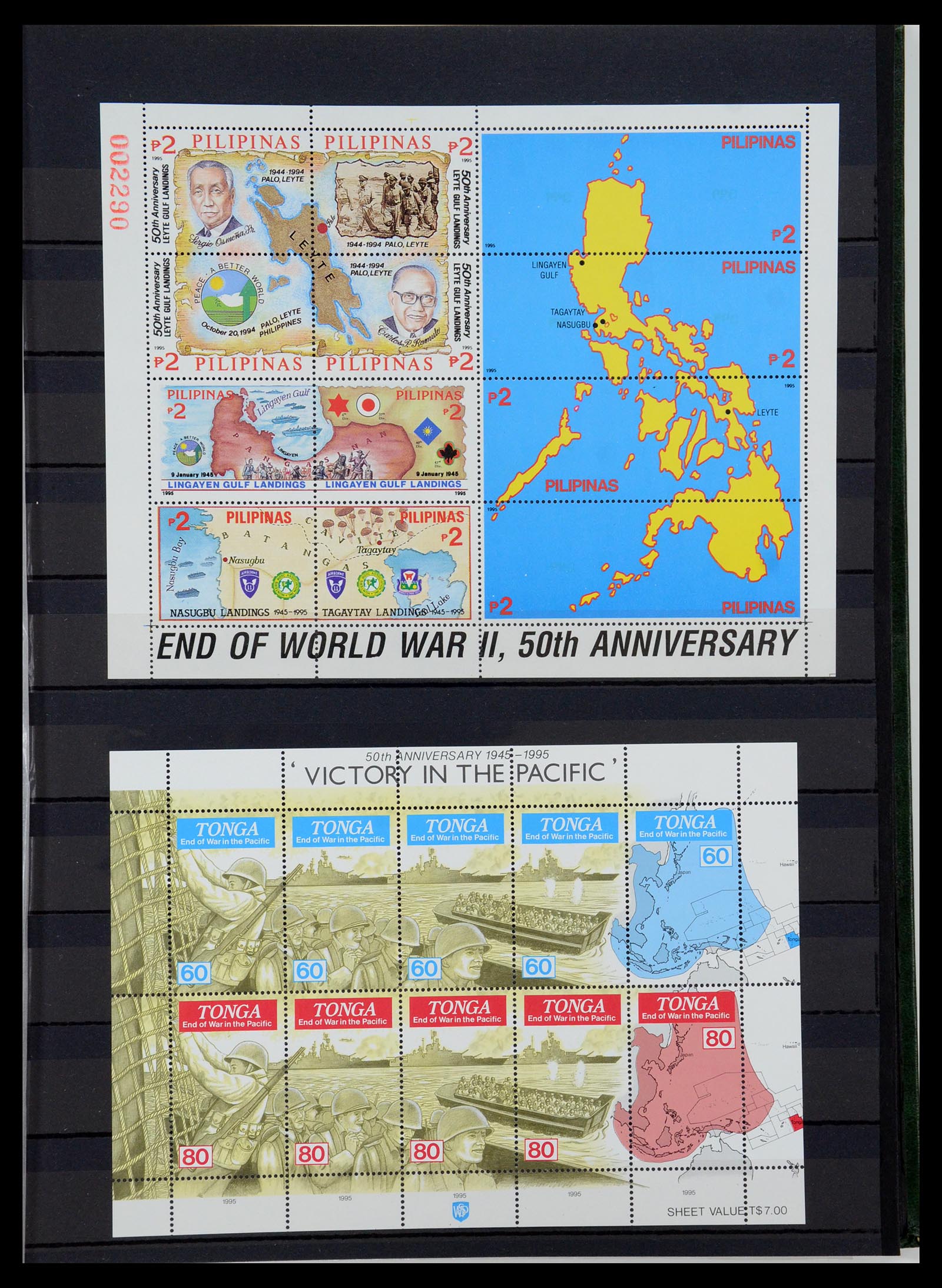 36238 073 - Postzegelverzameling 36238 Motief landkaarten 1900-2000.