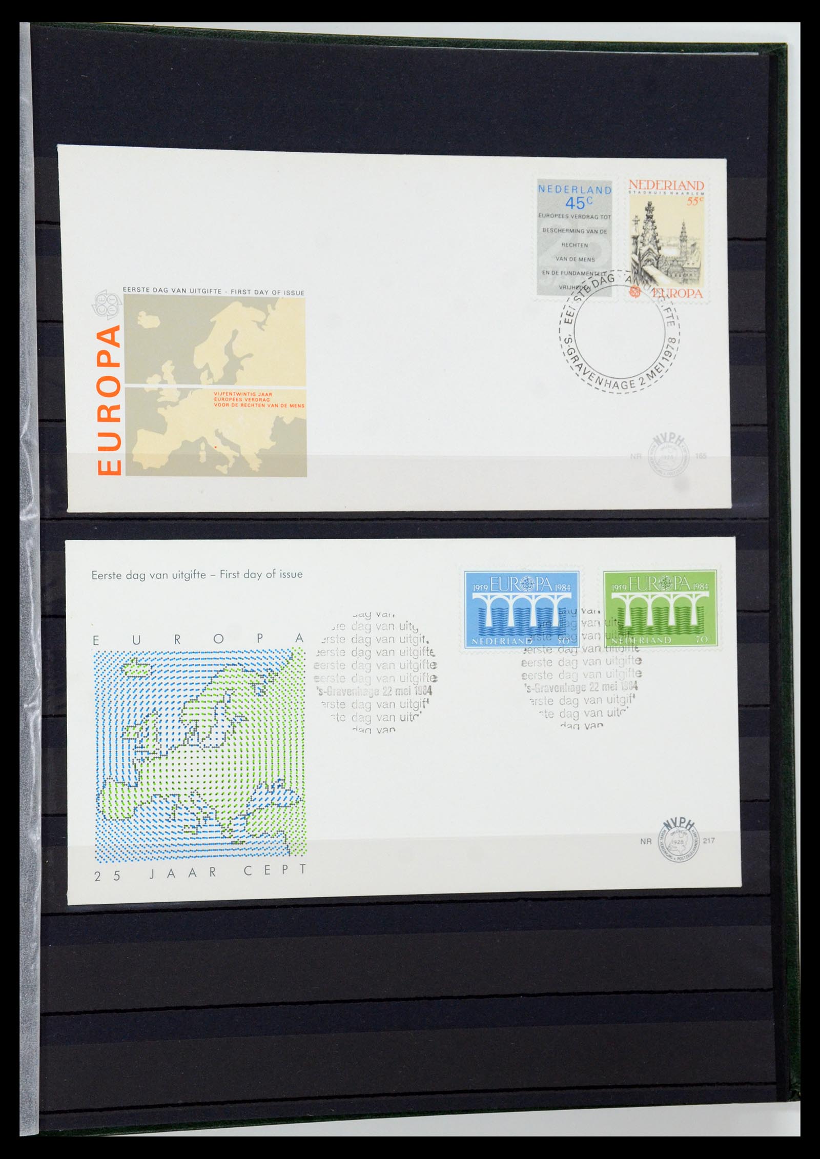 36238 092 - Postzegelverzameling 36238 Motief landkaarten 1900-2000.