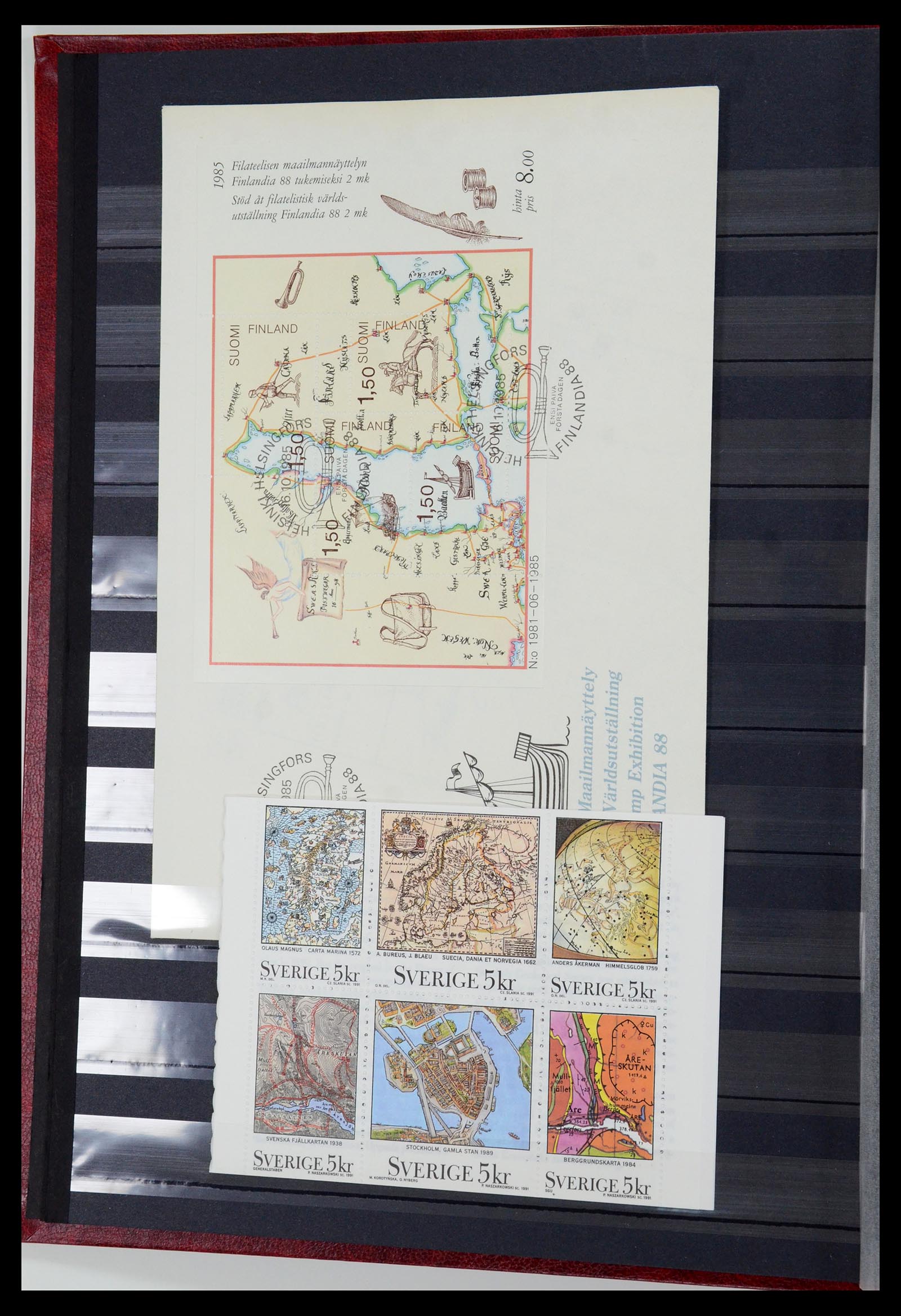 36238 098 - Postzegelverzameling 36238 Motief landkaarten 1900-2000.