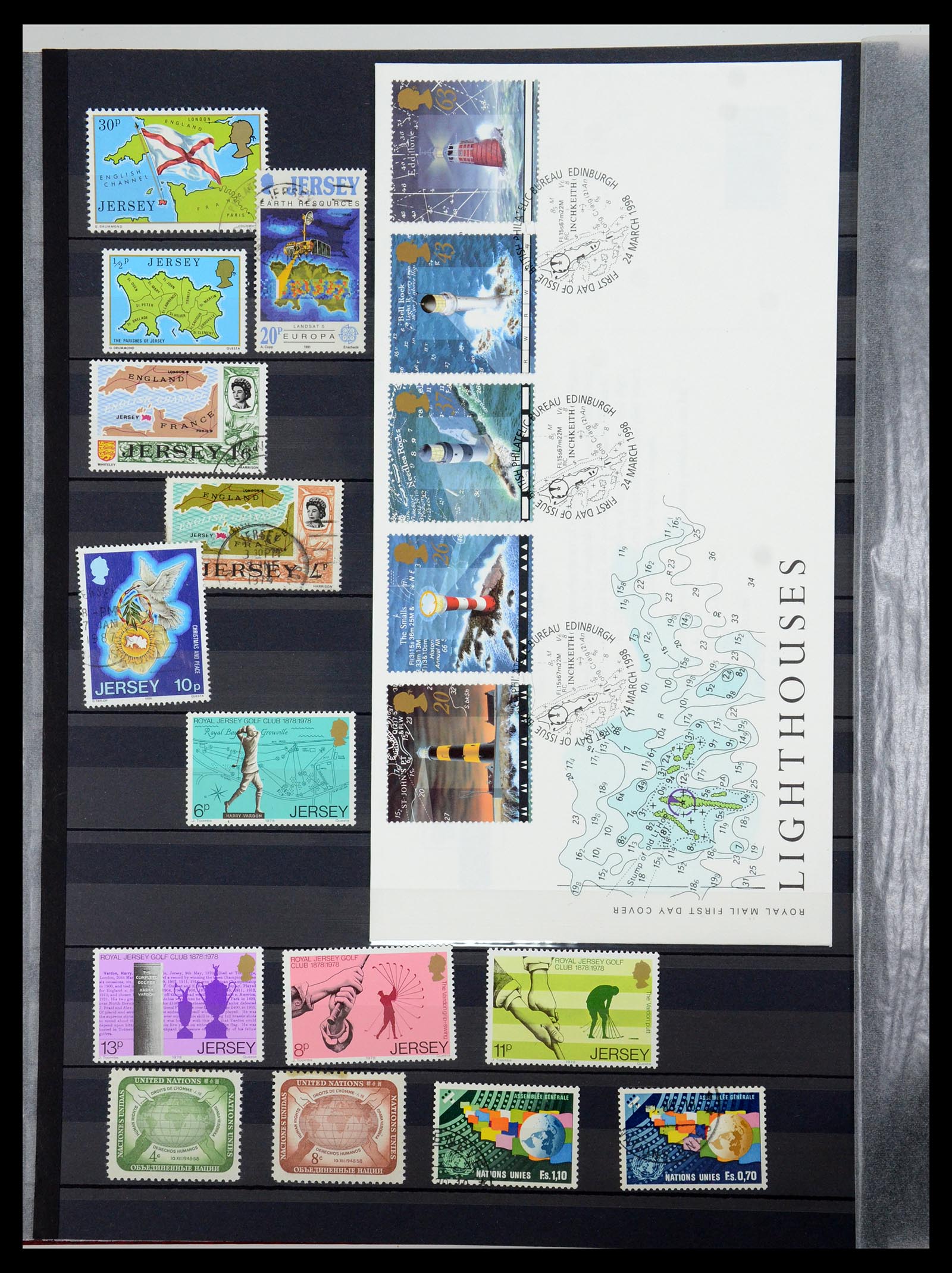 36238 130 - Stamp collection 36238 Motif maps 1900-2000.