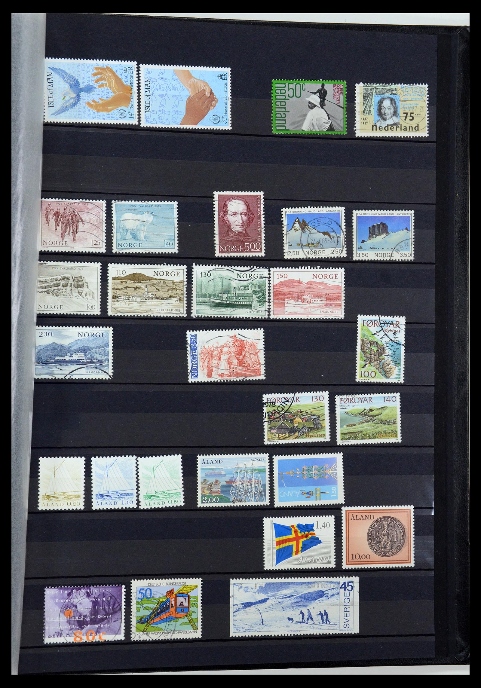 36238 283 - Postzegelverzameling 36238 Motief landkaarten 1900-2000.