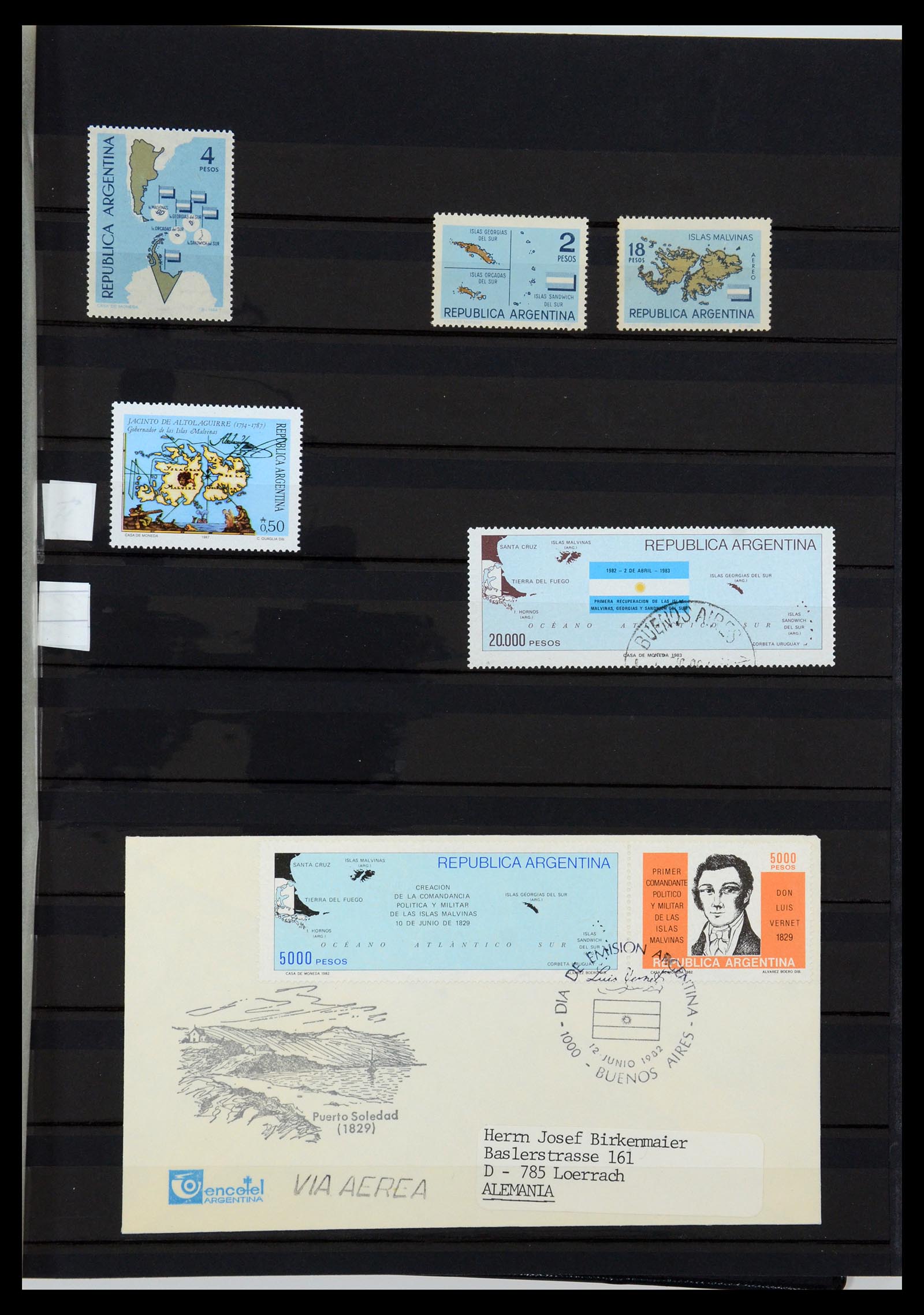 36238 293 - Postzegelverzameling 36238 Motief landkaarten 1900-2000.
