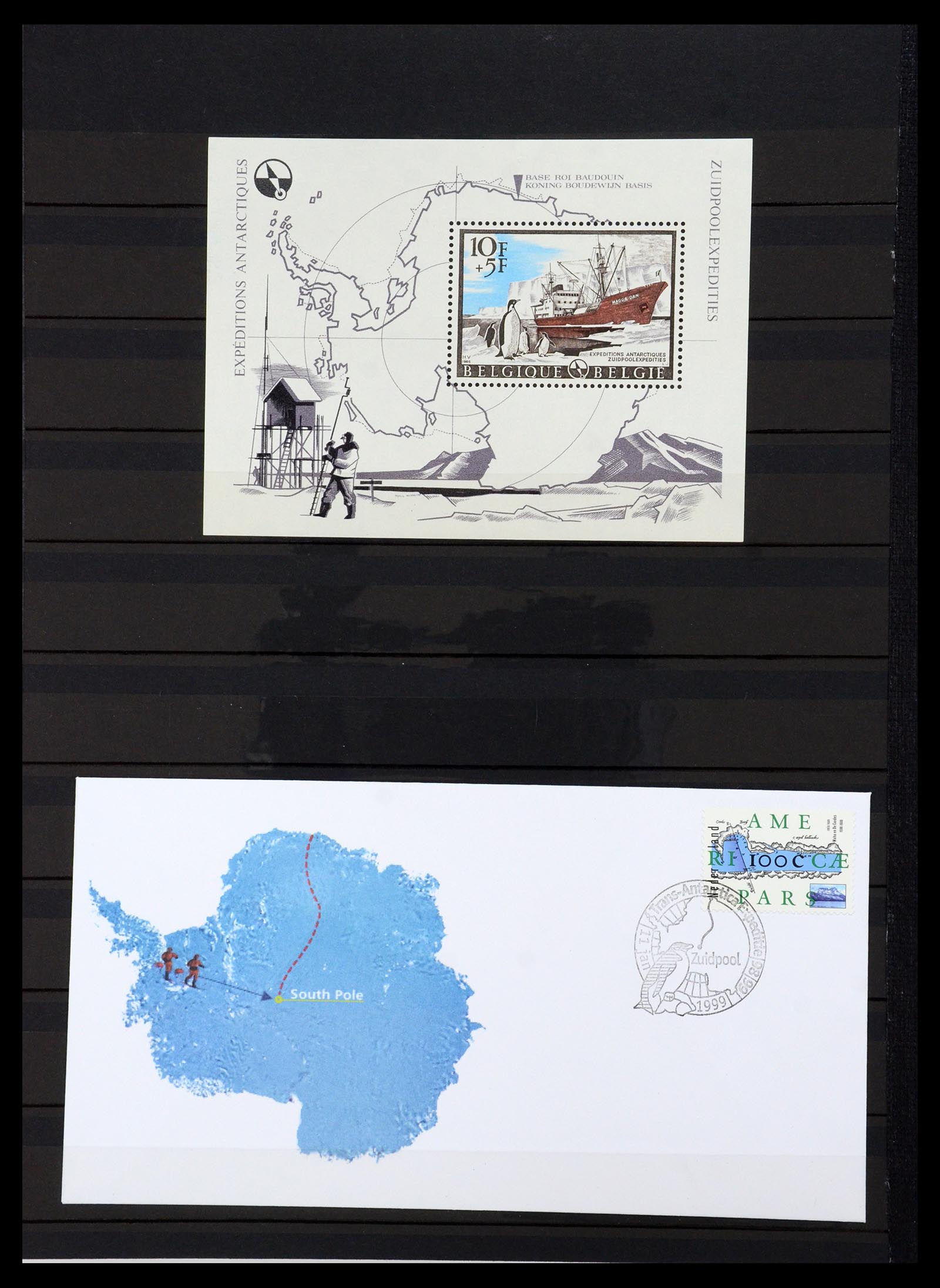 36238 301 - Postzegelverzameling 36238 Motief landkaarten 1900-2000.