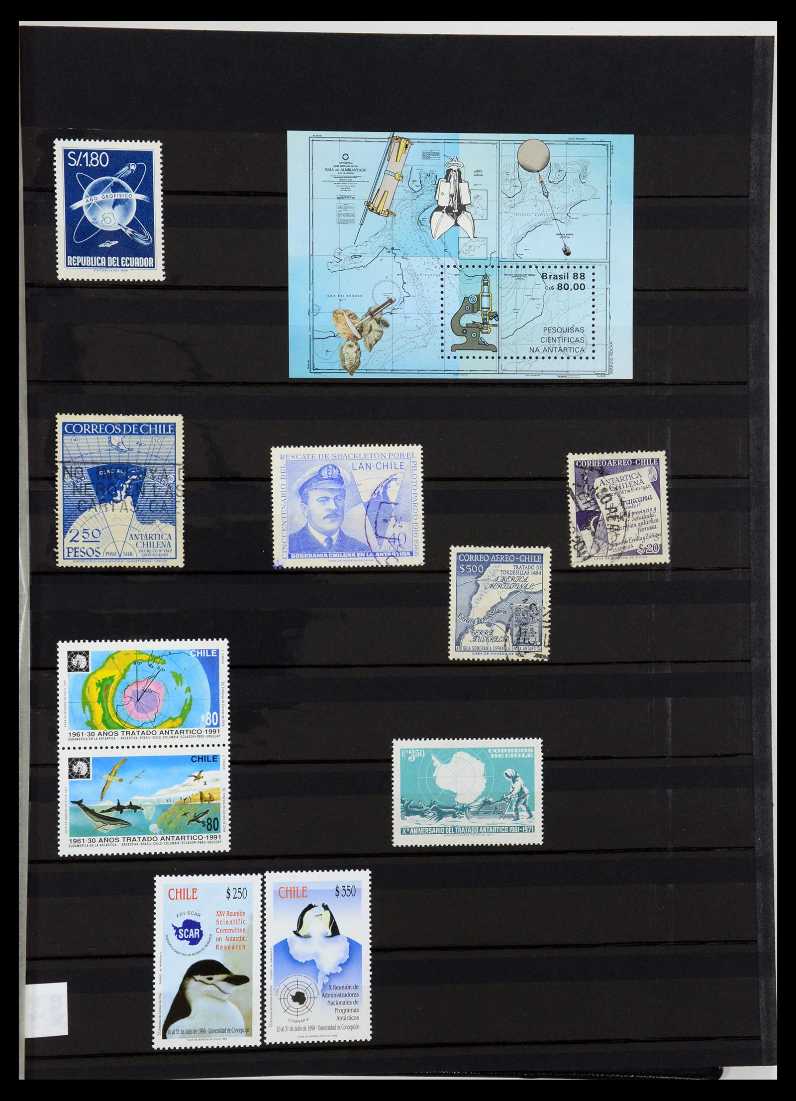 36238 303 - Postzegelverzameling 36238 Motief landkaarten 1900-2000.