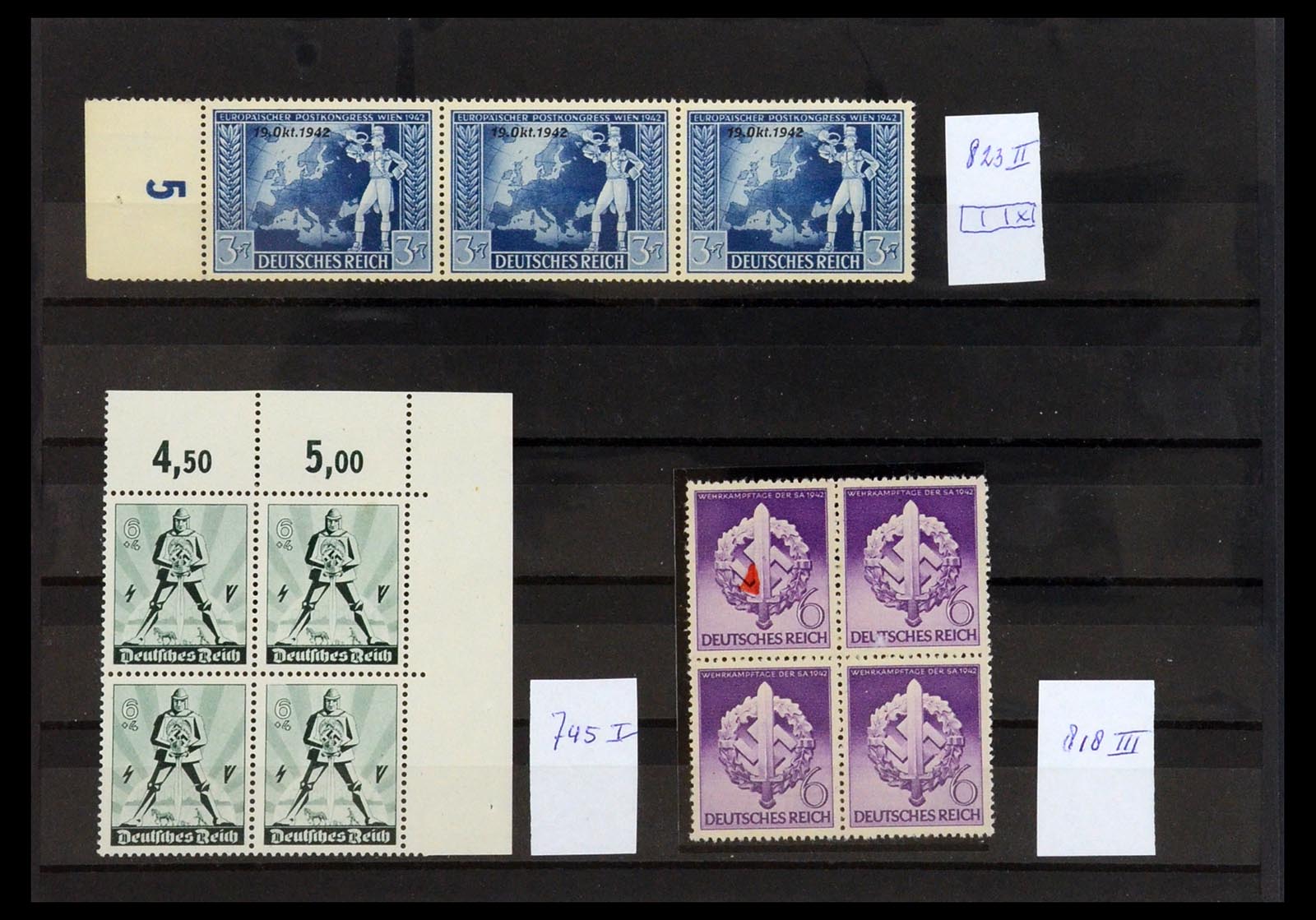 36256 003 - Postzegelverzameling 36256 Duitse Rijk plaatfouten 1872-1945.