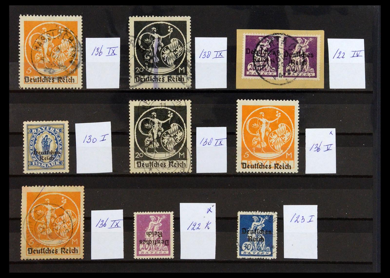 36256 006 - Postzegelverzameling 36256 Duitse Rijk plaatfouten 1872-1945.