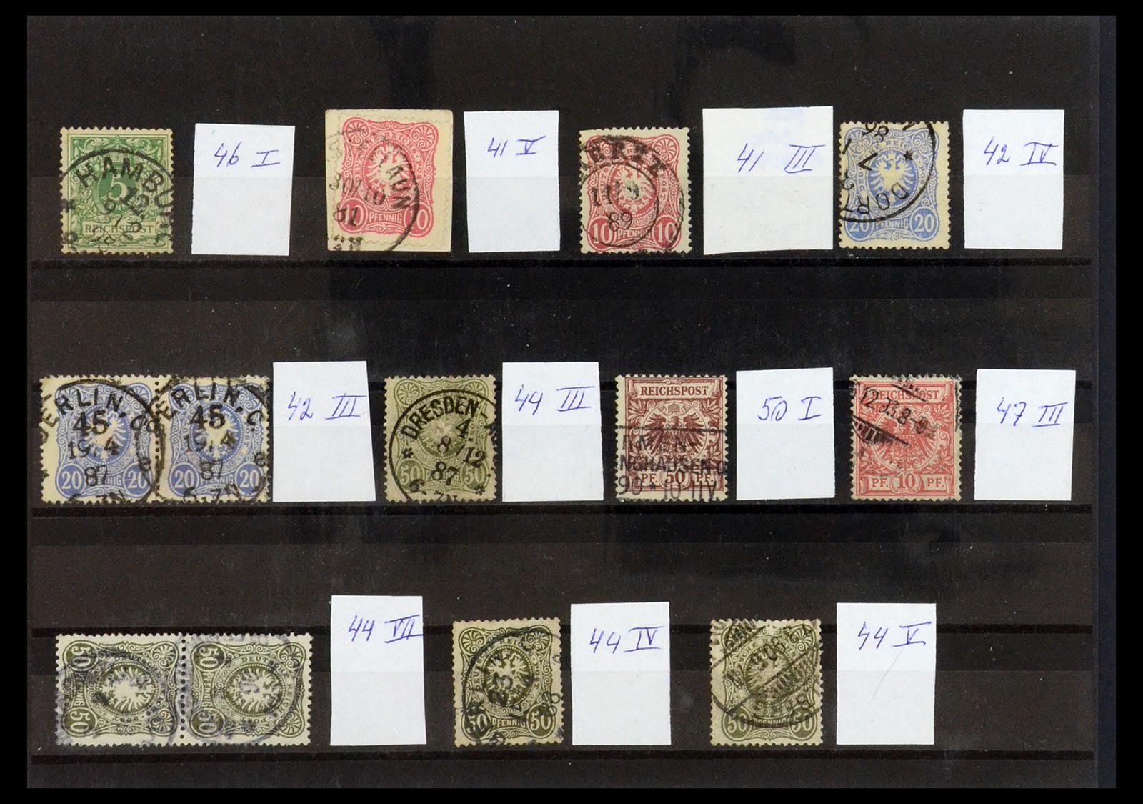 36256 008 - Postzegelverzameling 36256 Duitse Rijk plaatfouten 1872-1945.