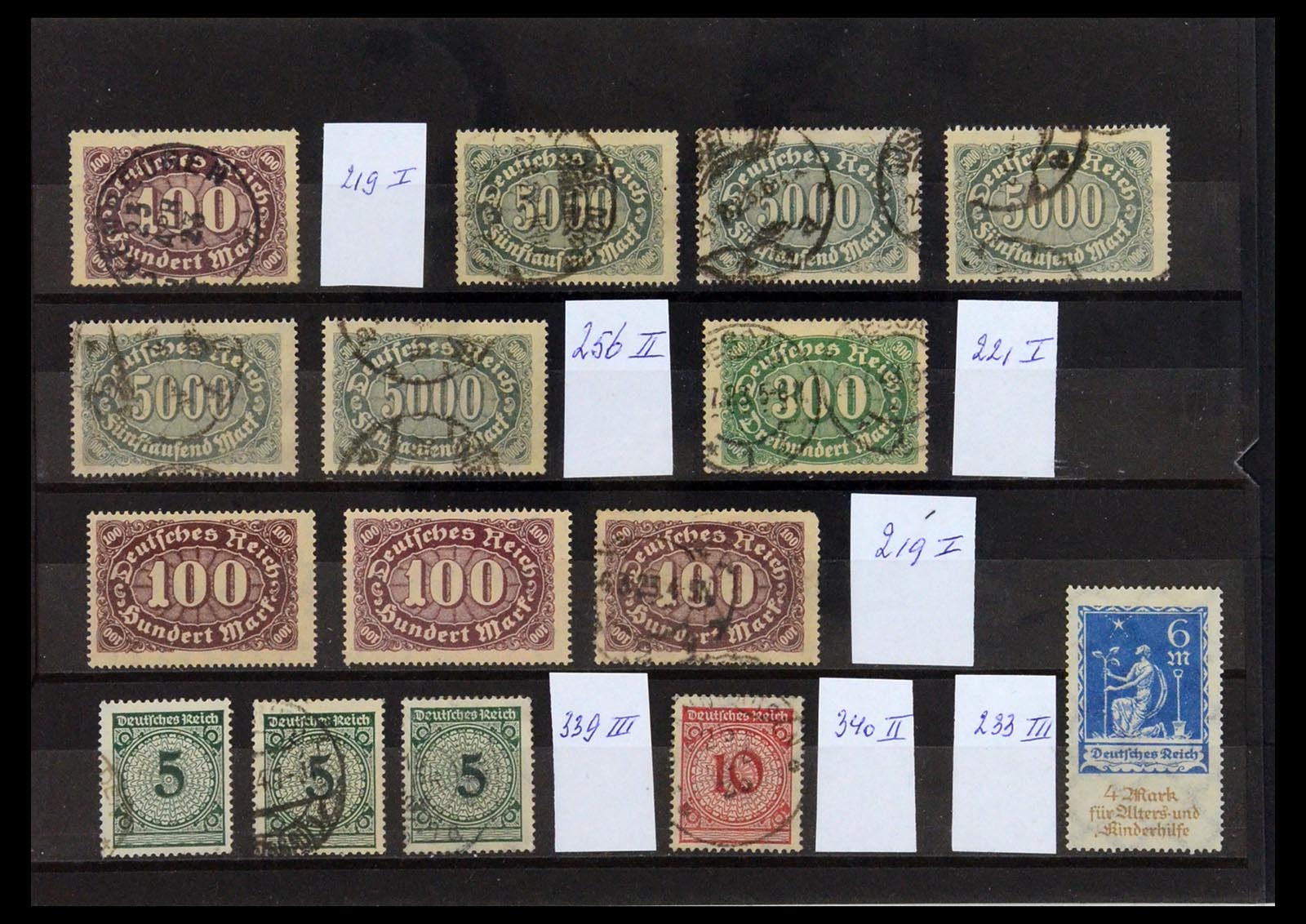 36256 009 - Postzegelverzameling 36256 Duitse Rijk plaatfouten 1872-1945.