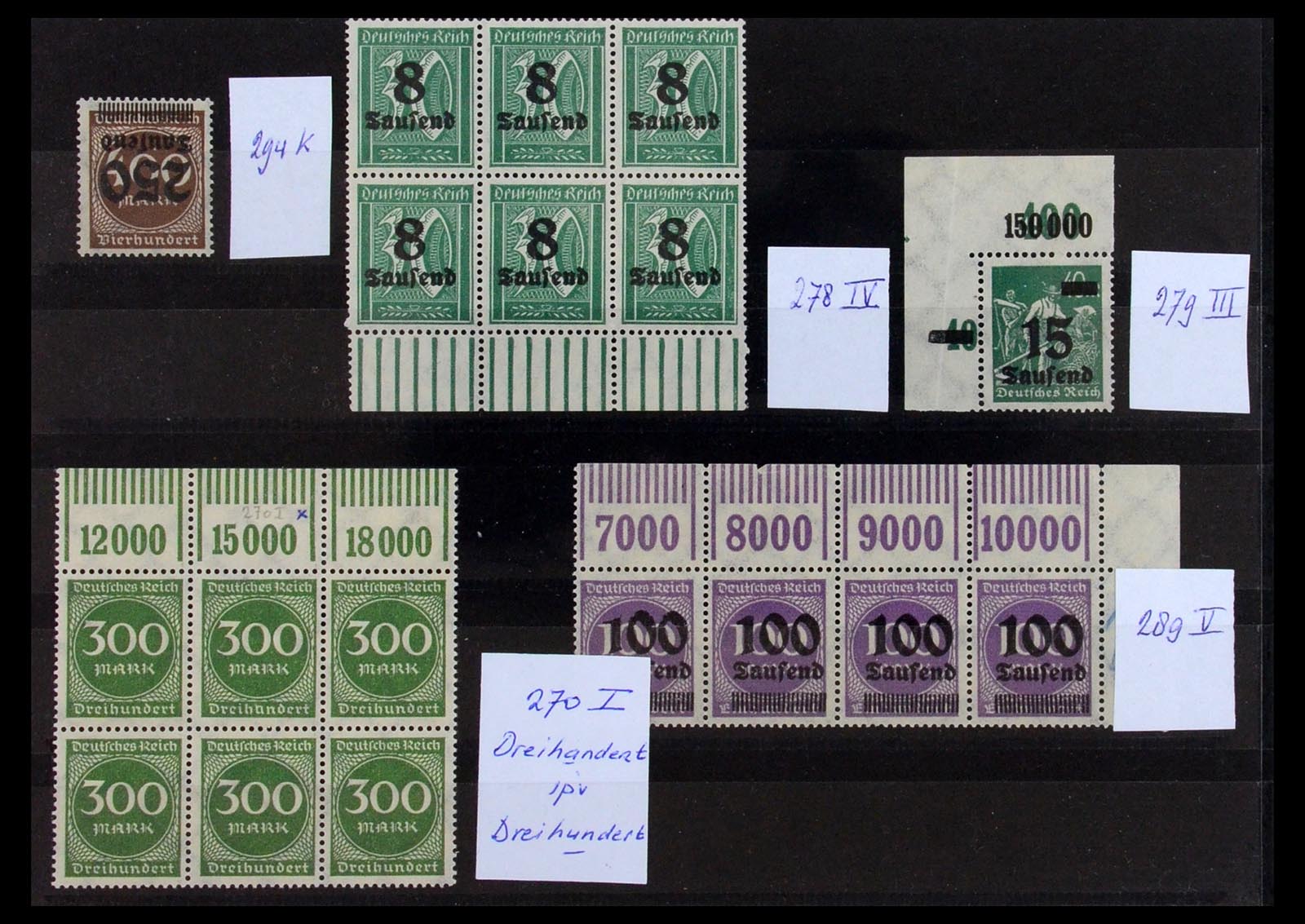 36256 010 - Postzegelverzameling 36256 Duitse Rijk plaatfouten 1872-1945.