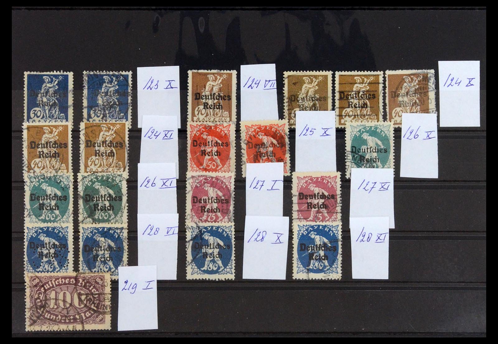 36256 014 - Postzegelverzameling 36256 Duitse Rijk plaatfouten 1872-1945.