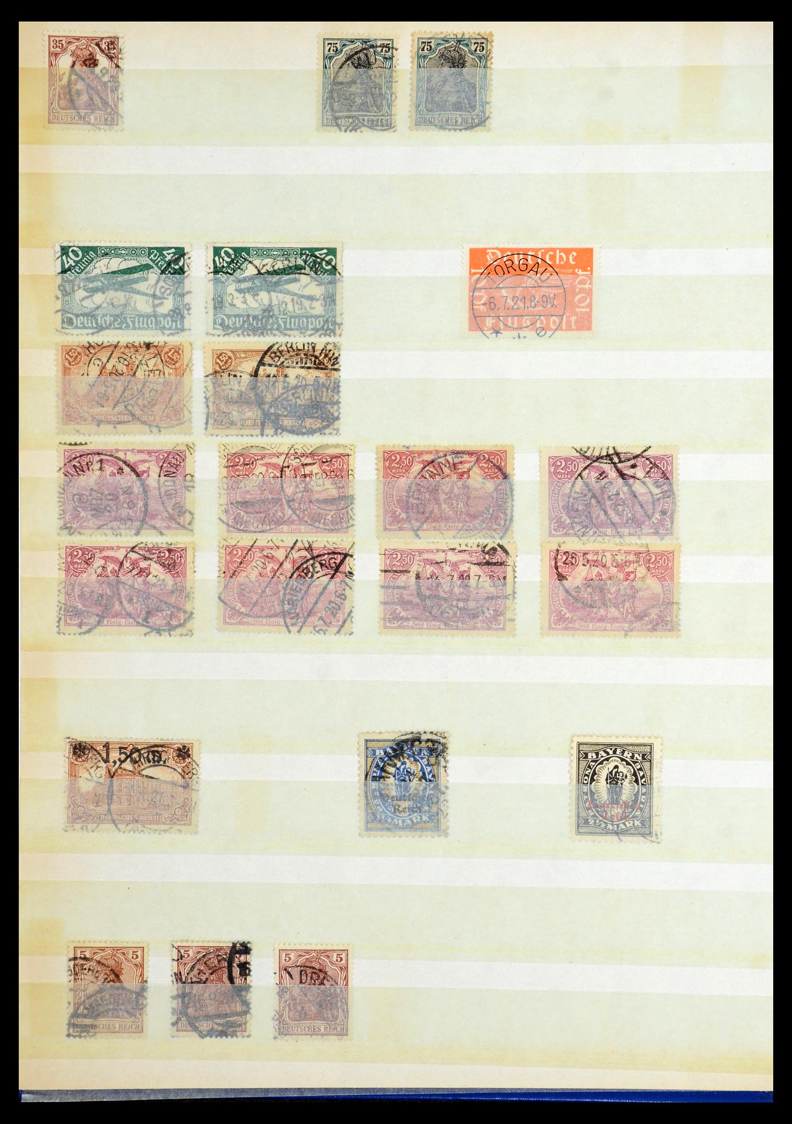 36256 052 - Postzegelverzameling 36256 Duitse Rijk plaatfouten 1872-1945.