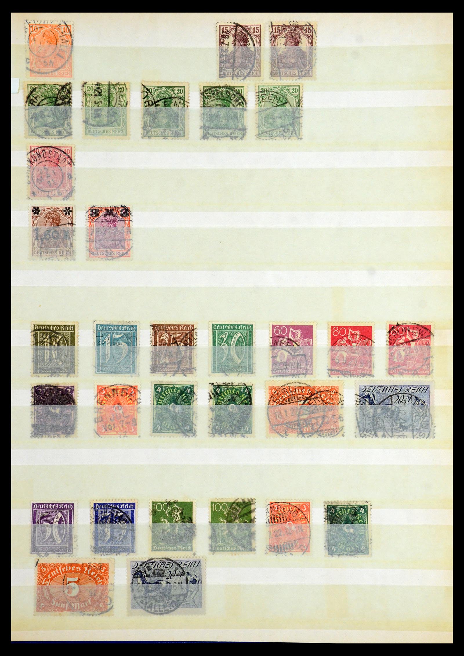 36256 053 - Postzegelverzameling 36256 Duitse Rijk plaatfouten 1872-1945.