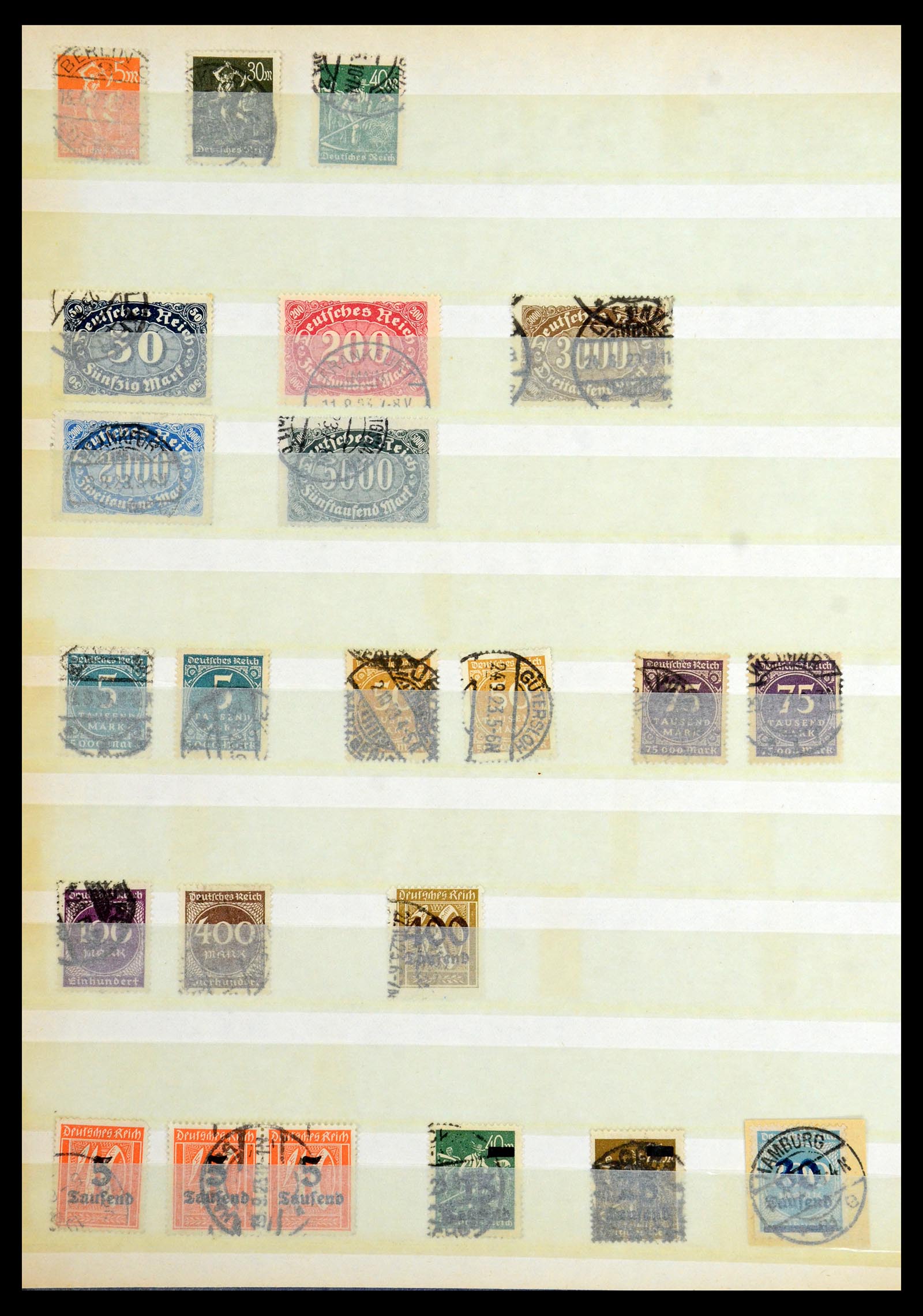 36256 056 - Postzegelverzameling 36256 Duitse Rijk plaatfouten 1872-1945.
