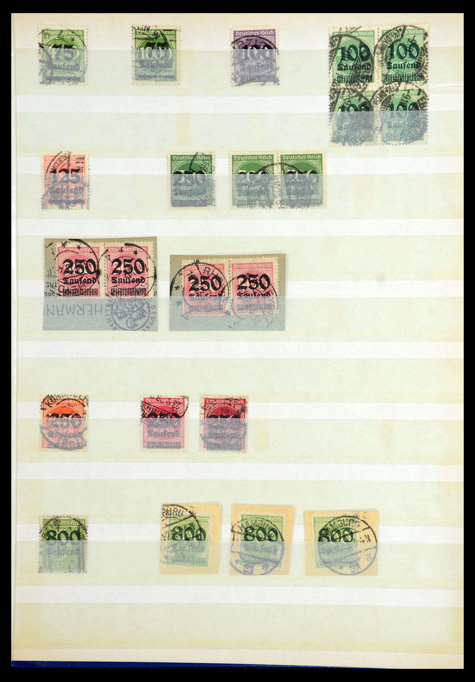 36256 057 - Postzegelverzameling 36256 Duitse Rijk plaatfouten 1872-1945.