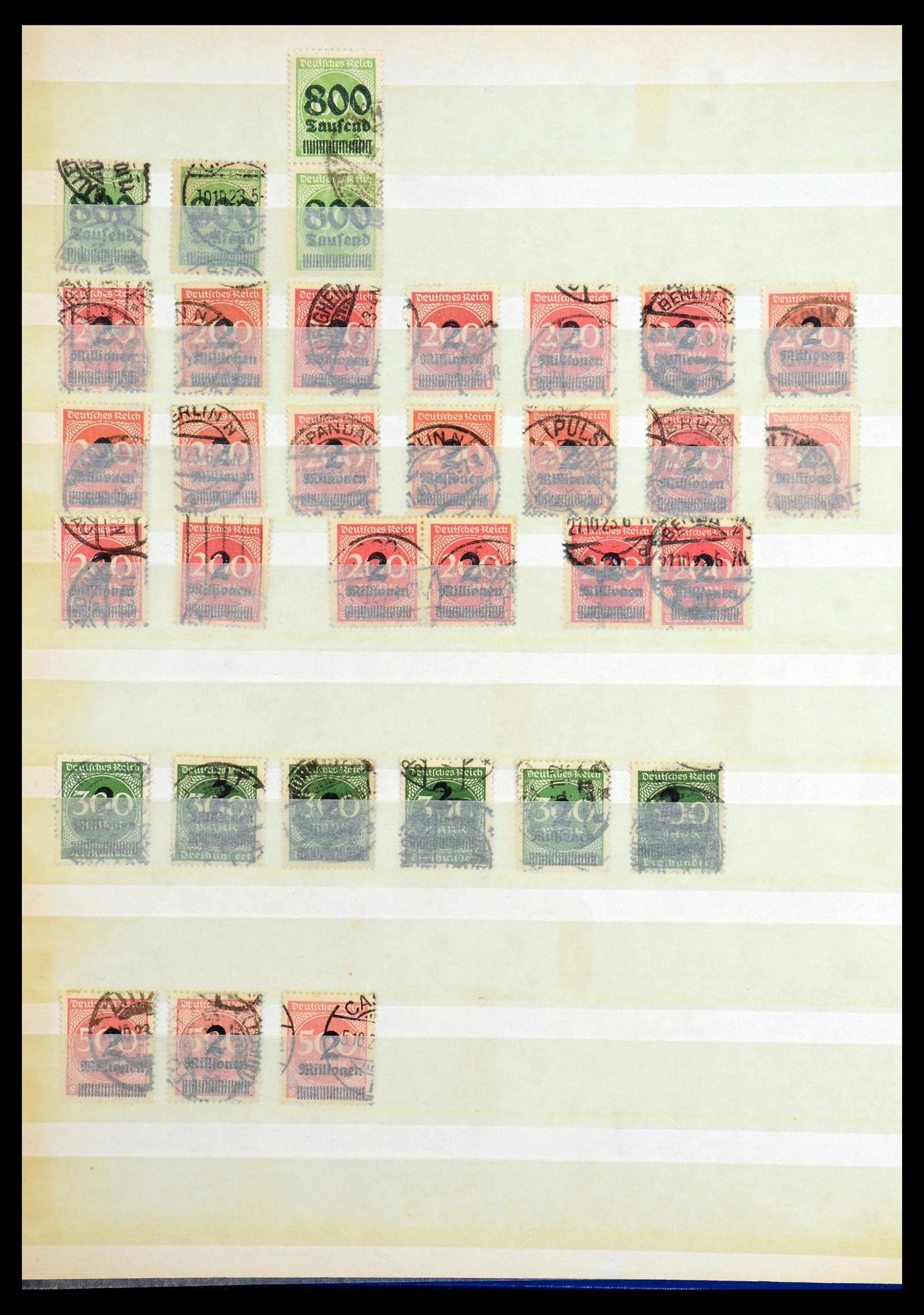36256 058 - Postzegelverzameling 36256 Duitse Rijk plaatfouten 1872-1945.
