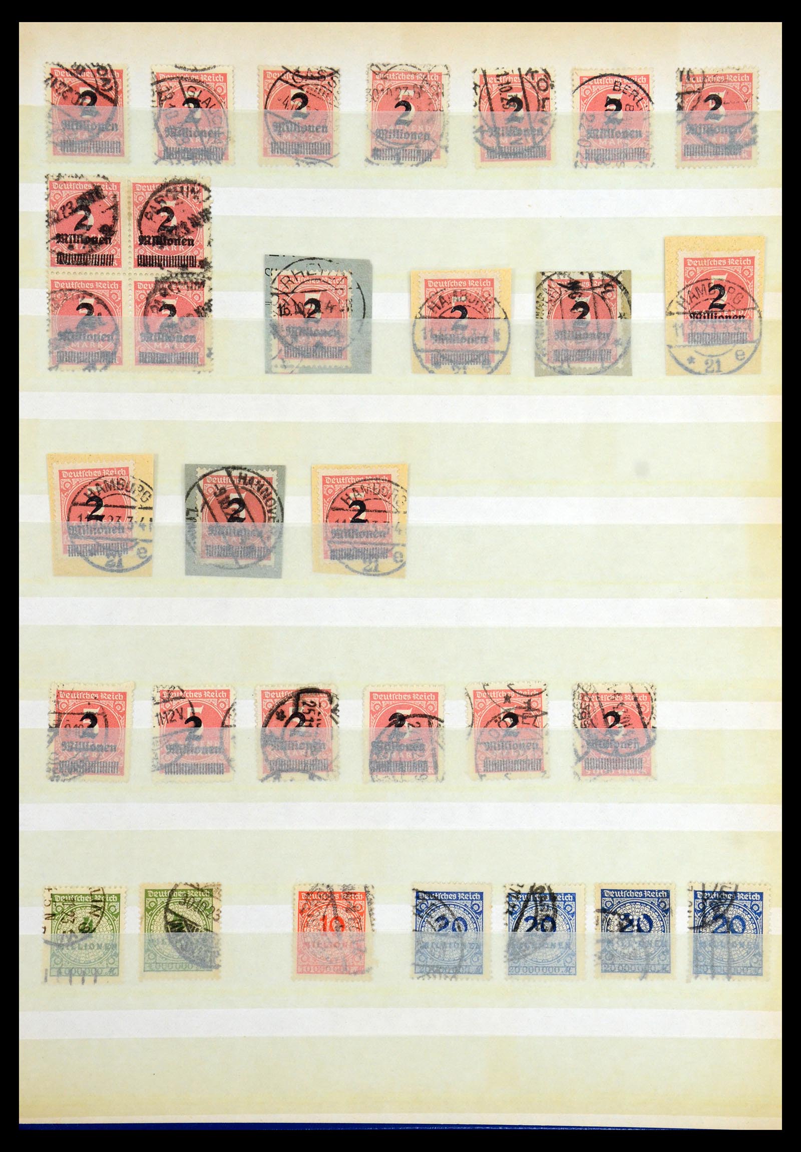36256 059 - Postzegelverzameling 36256 Duitse Rijk plaatfouten 1872-1945.