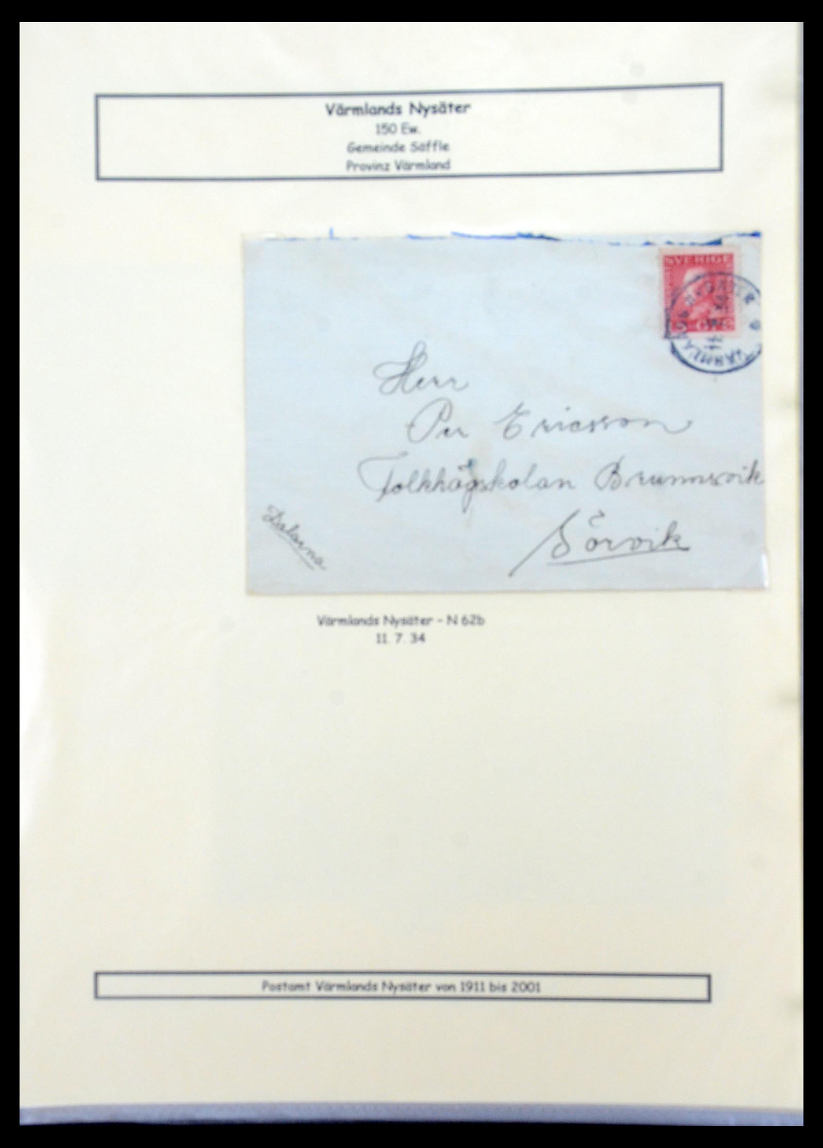 36259 285 - Postzegelverzameling 36259 Zweden stempels 1858-1950.