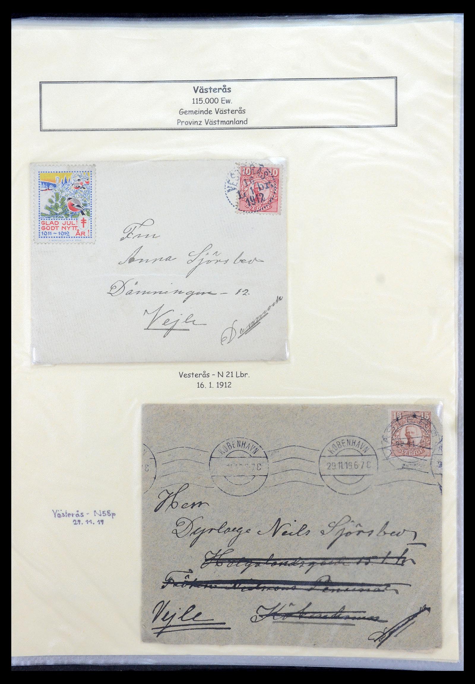 36259 291 - Postzegelverzameling 36259 Zweden stempels 1858-1950.