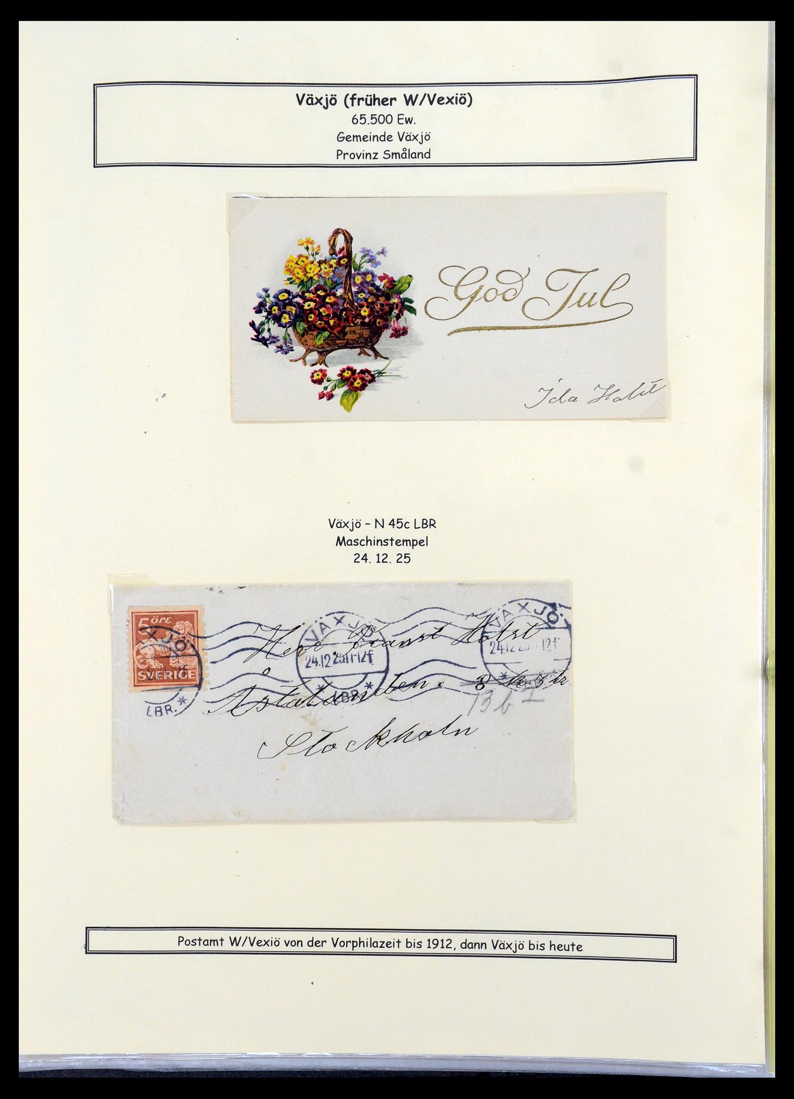 36259 293 - Postzegelverzameling 36259 Zweden stempels 1858-1950.