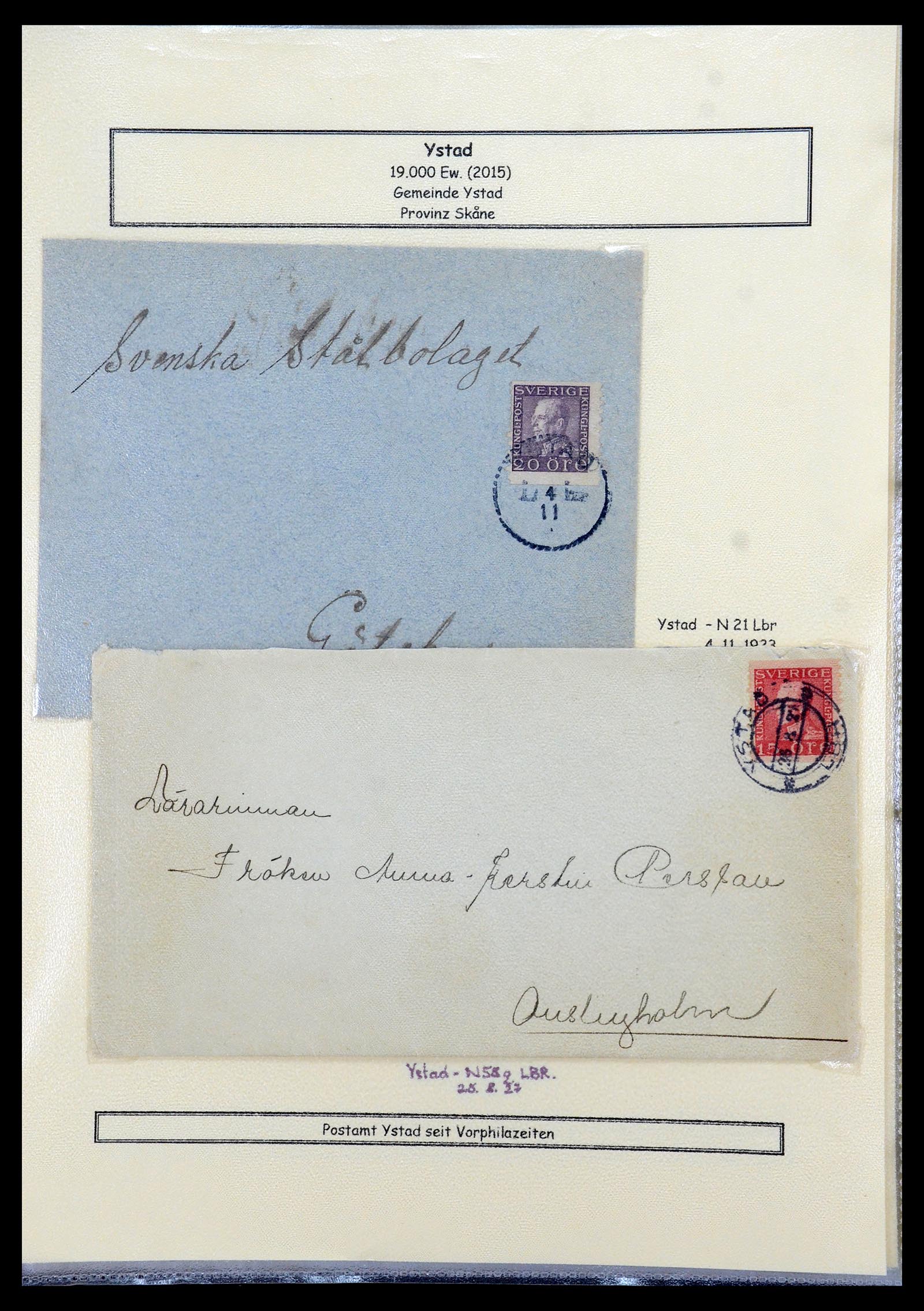 36259 295 - Postzegelverzameling 36259 Zweden stempels 1858-1950.