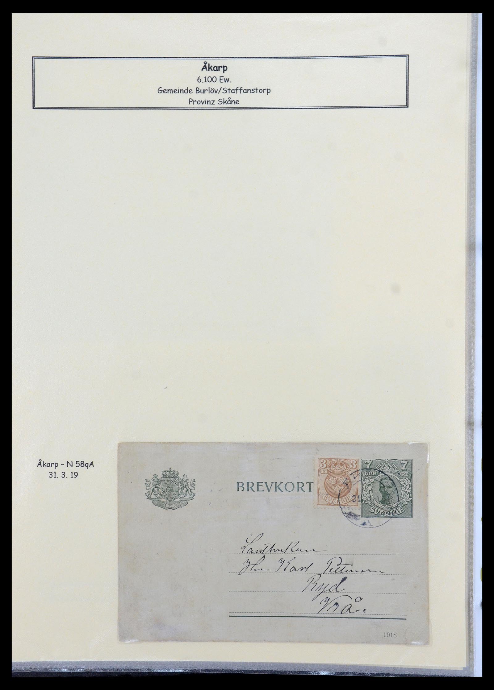 36259 297 - Postzegelverzameling 36259 Zweden stempels 1858-1950.