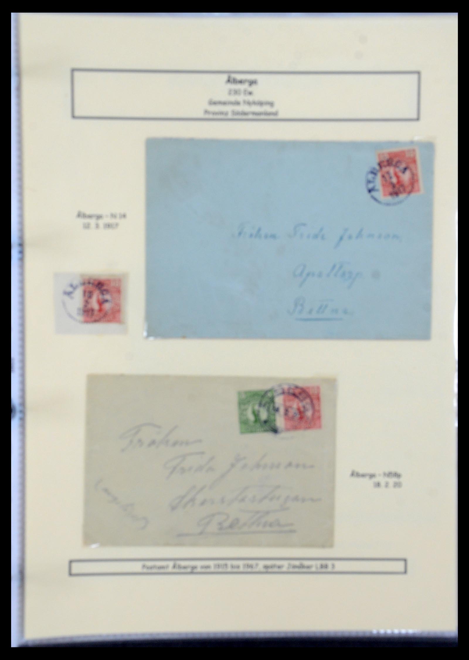 36259 298 - Postzegelverzameling 36259 Zweden stempels 1858-1950.