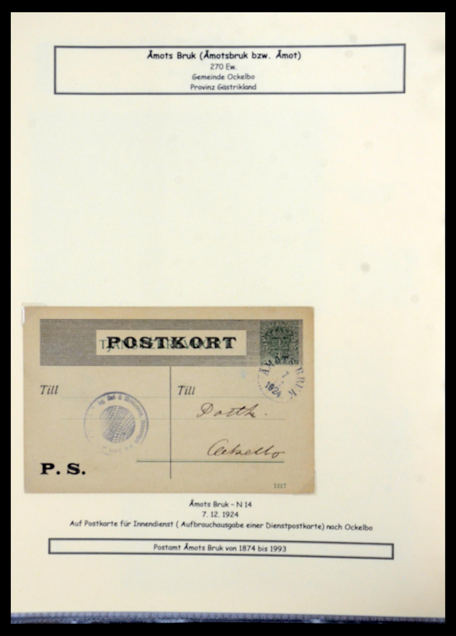 36259 300 - Postzegelverzameling 36259 Zweden stempels 1858-1950.