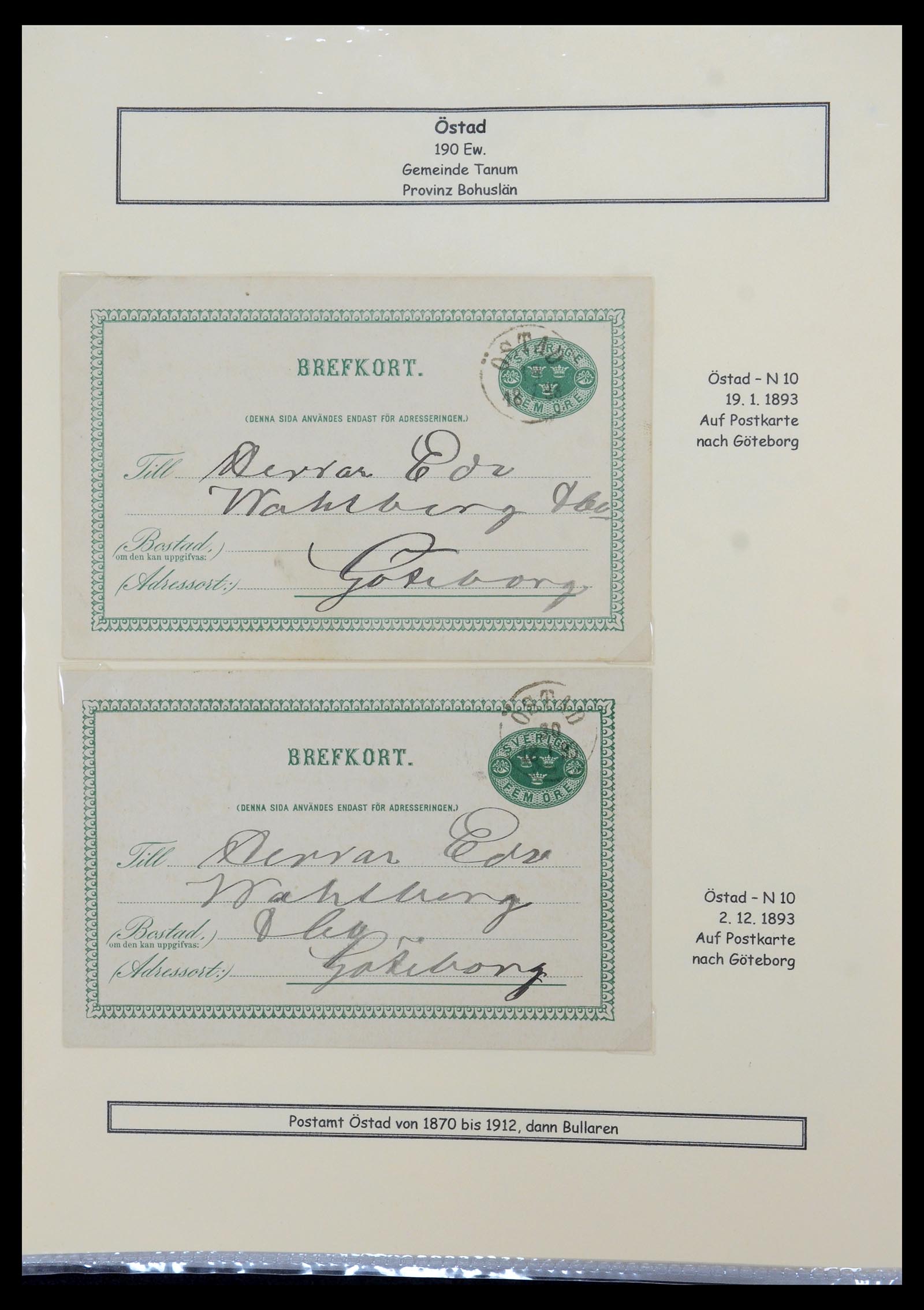 36259 318 - Postzegelverzameling 36259 Zweden stempels 1858-1950.