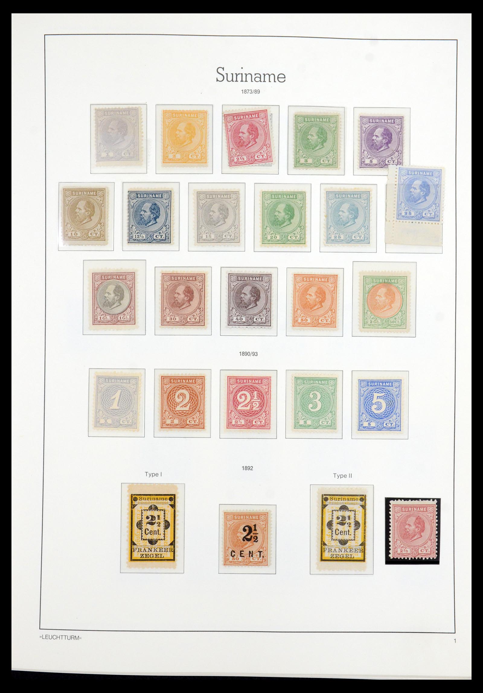 36260 003 - Postzegelverzameling 36260 Suriname 1872-1983.
