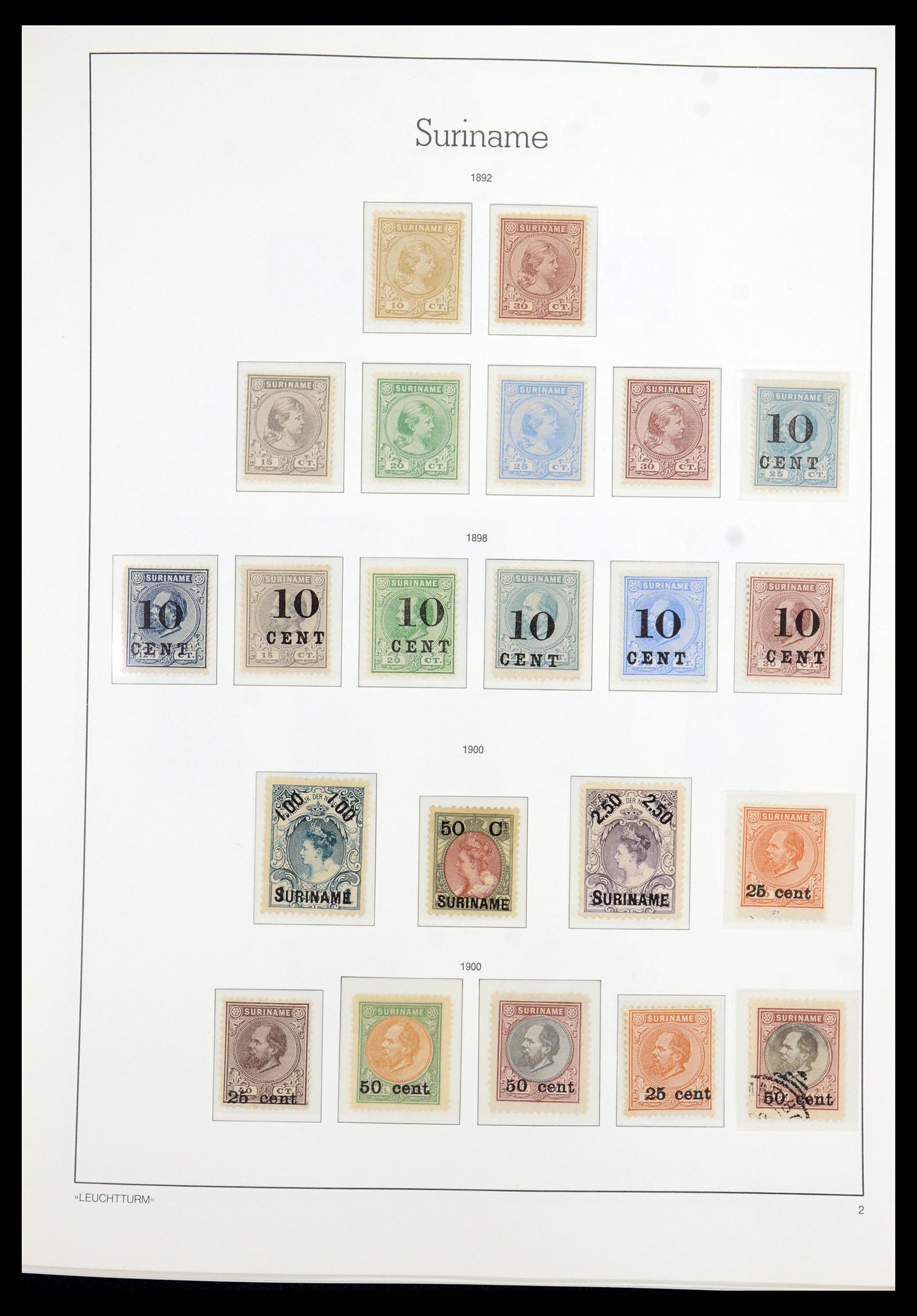 36260 004 - Postzegelverzameling 36260 Suriname 1872-1983.