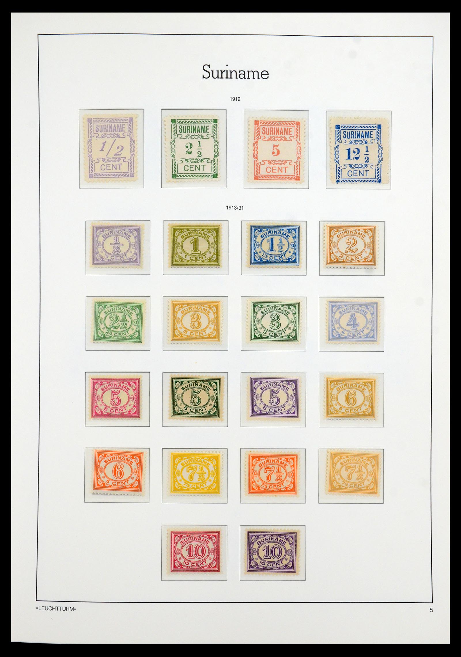36260 007 - Postzegelverzameling 36260 Suriname 1872-1983.